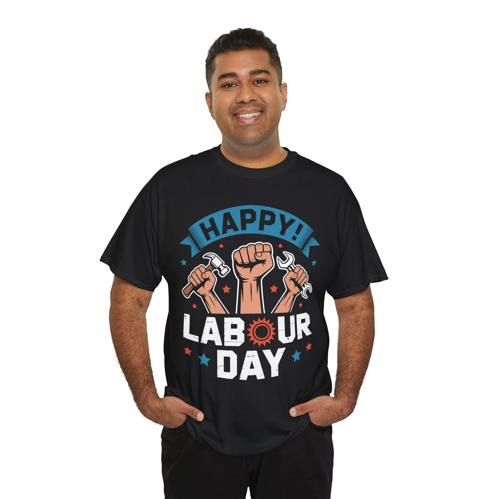 Happy US Labour Day Unisex Heavy Cotton T-Shirt