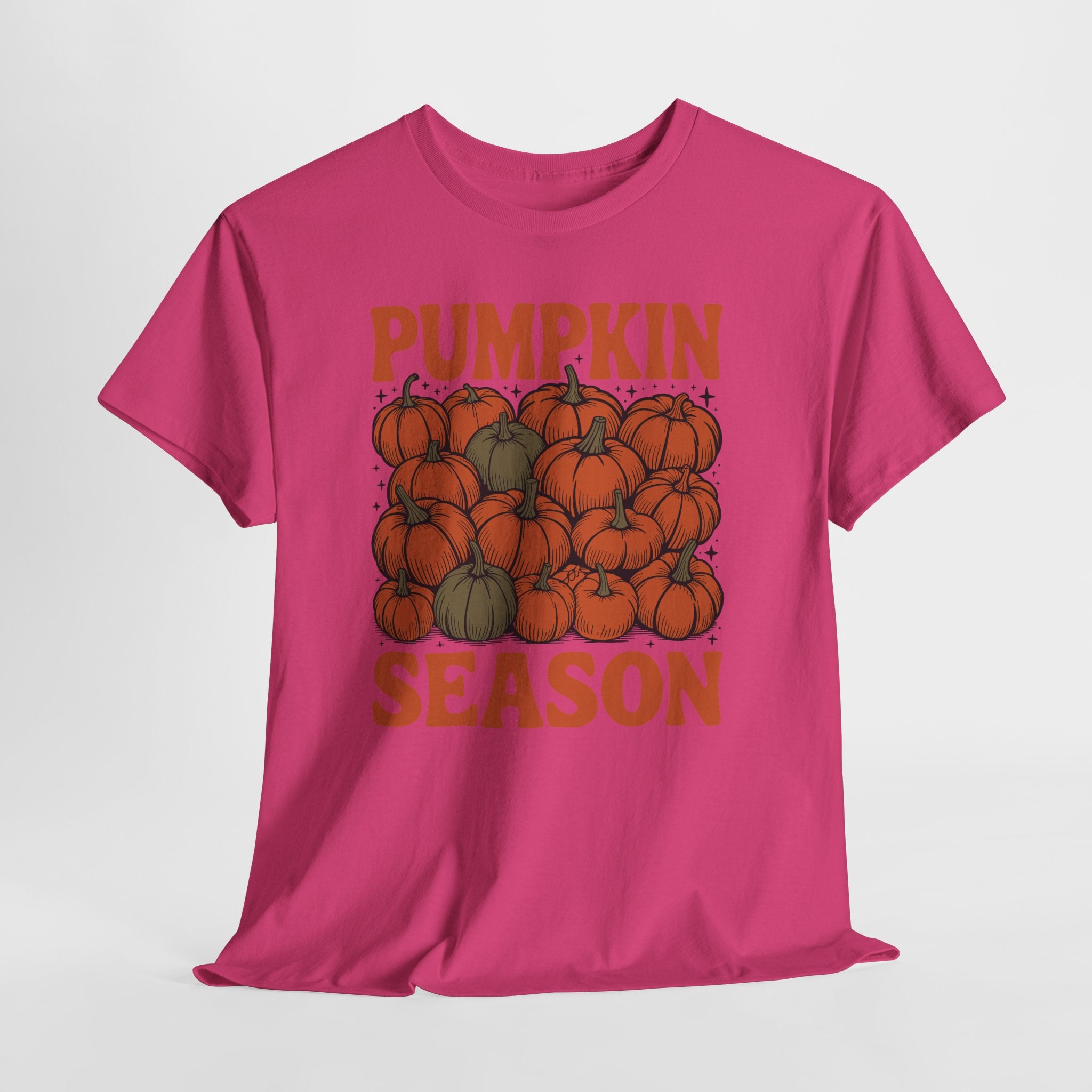 Pumpkin Season Tee — Fall Pumpkin Pile Unisex Cotton Tee