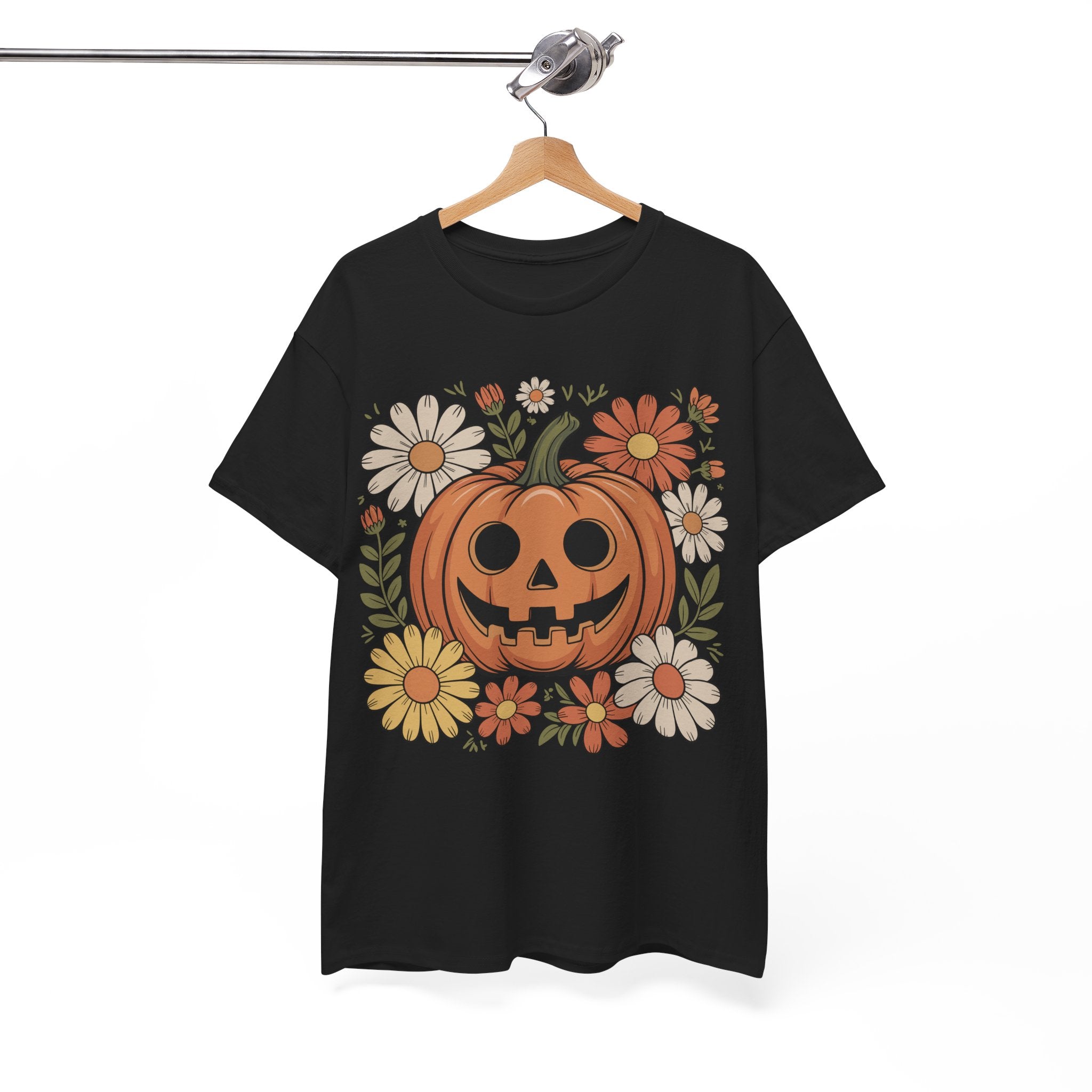 Halloween Pumpkin Unisex Cotton Tee