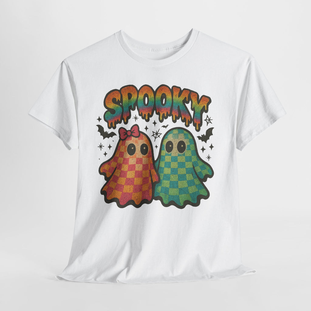 Spooky Pastel Ghosts Unisex Cotton Tee
