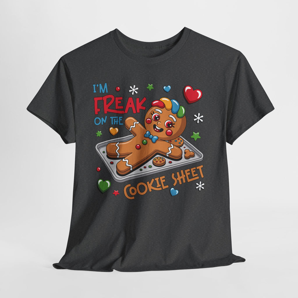 Gingerbread ‘I’m Freak on the Cookie Sheet’ Unisex Cotton Tee