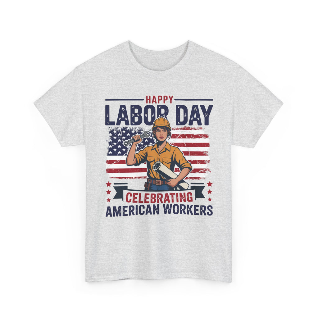 Happy US Labour Day T-Shirt - Unisex Heavy Cotton Tee