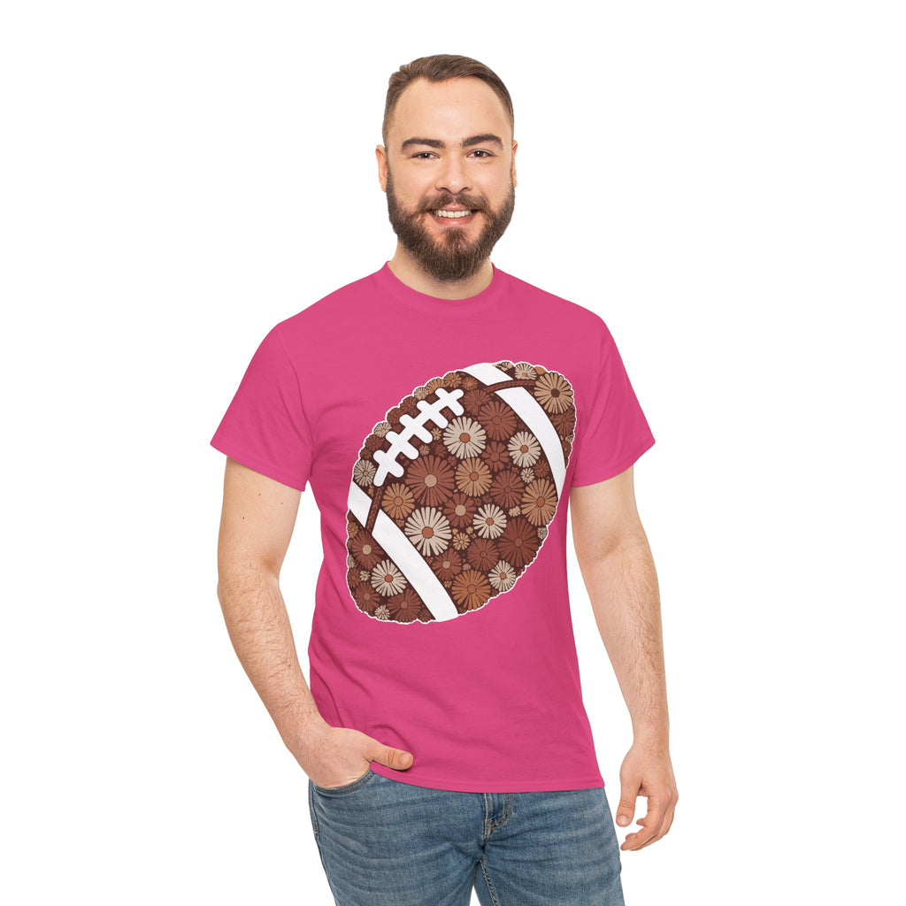 Game Day Touch Down Football Tee — Helmets, Flags & Cheer Icons Unisex Cotton Tee