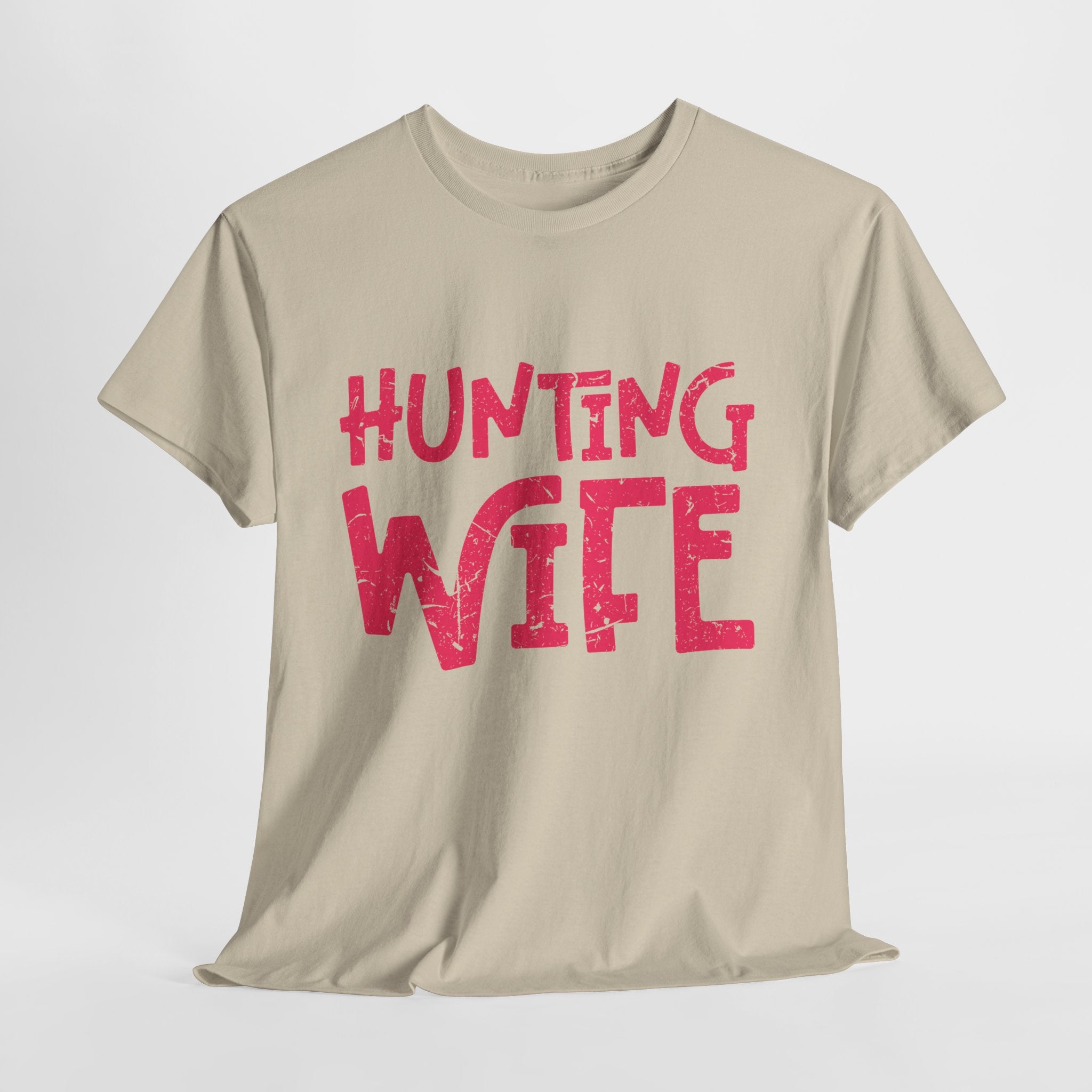 Hunting Season Vintage Badge T-Shirt — Rugged Orange Hunting Unisex Cotton Tee