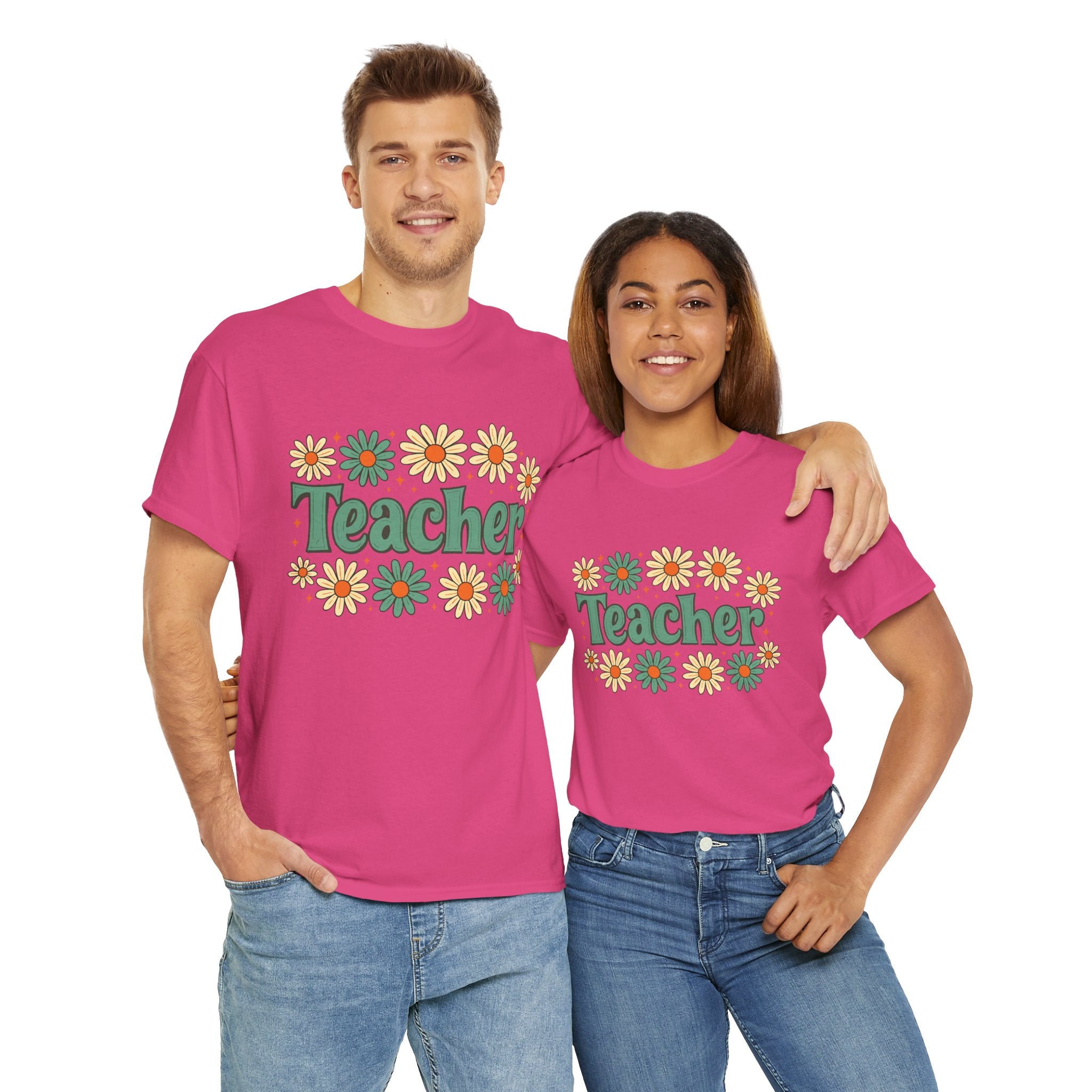 Floral Teacher Tee - Perfect Gift for Educators