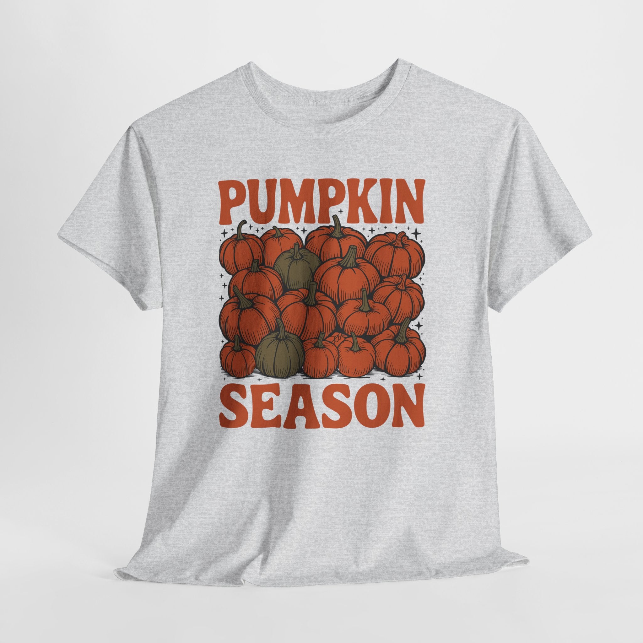 Pumpkin Season Tee — Fall Pumpkin Pile Unisex Cotton Tee