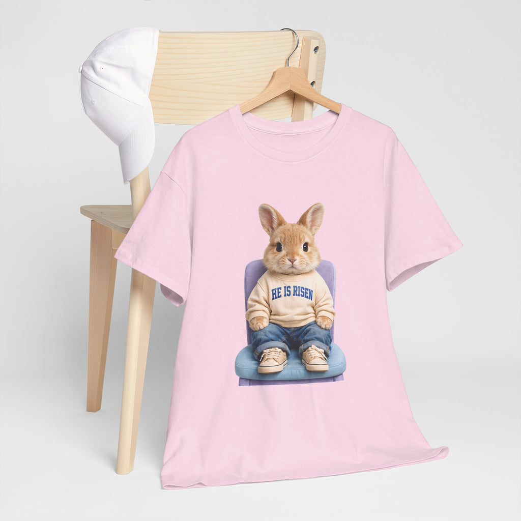 Easter 'He Is Risen' Bunny Unisex Cotton Tee