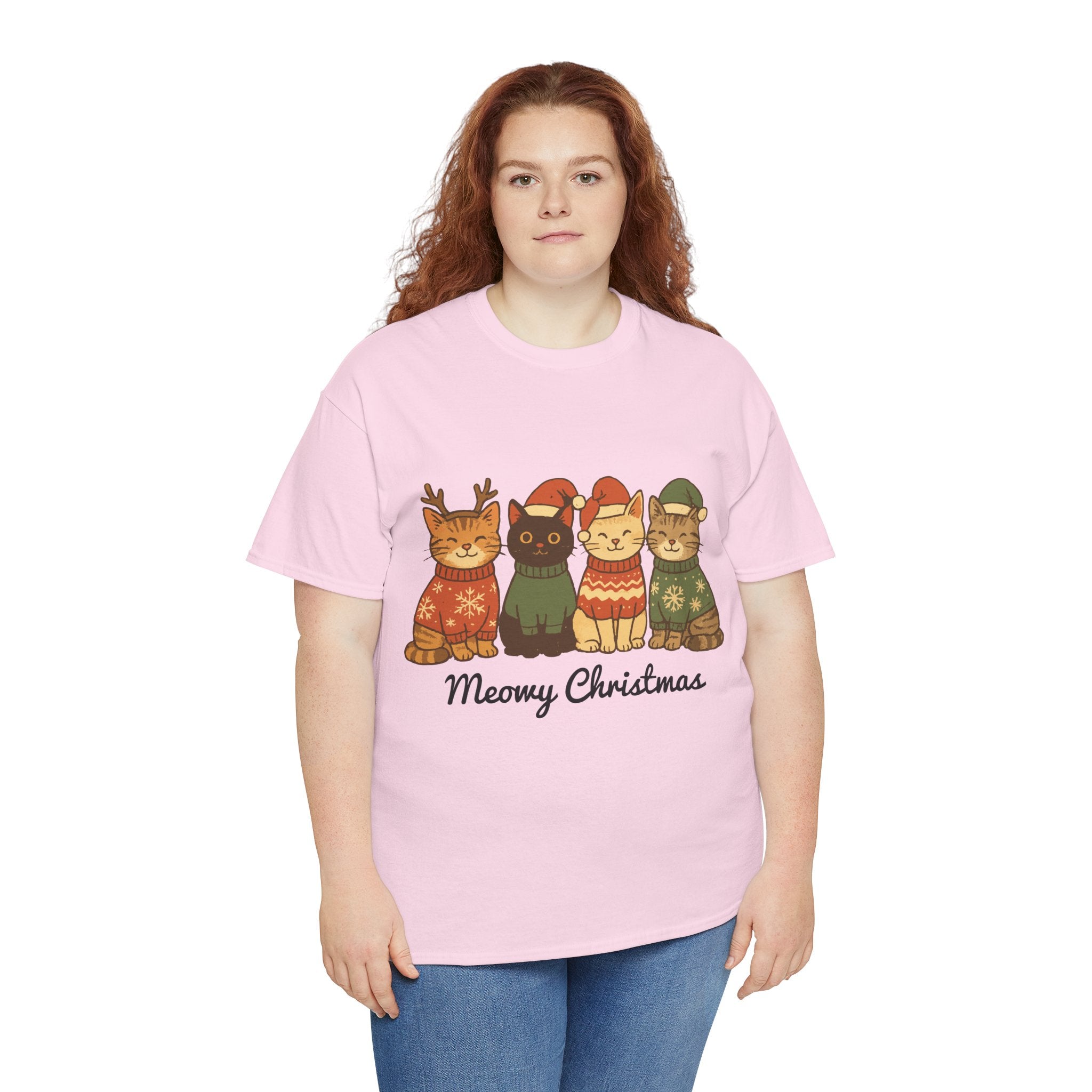 Christmas Cats Unisex Cotton Tee