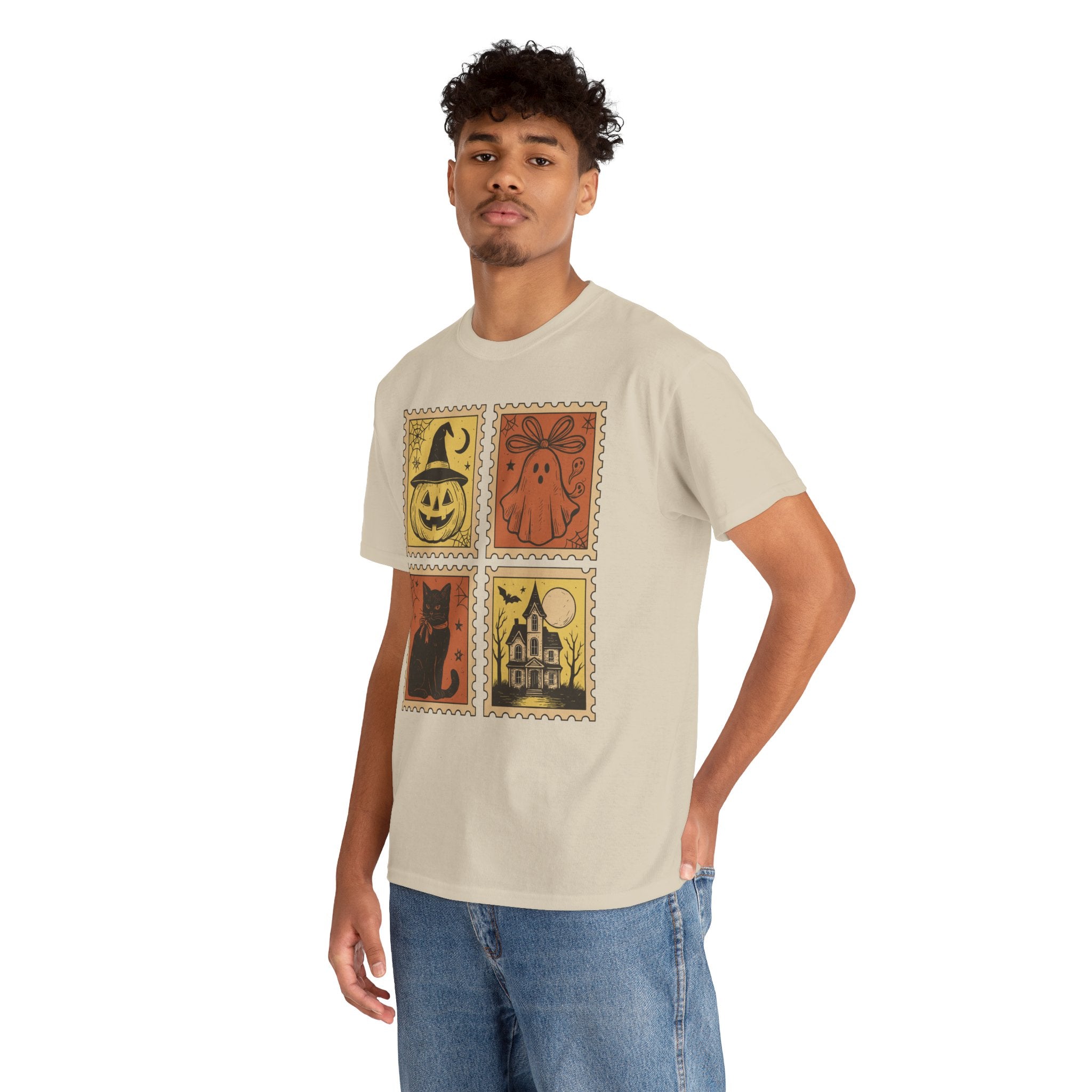 Halloween Stamp Collection Unisex Cotton Tee
