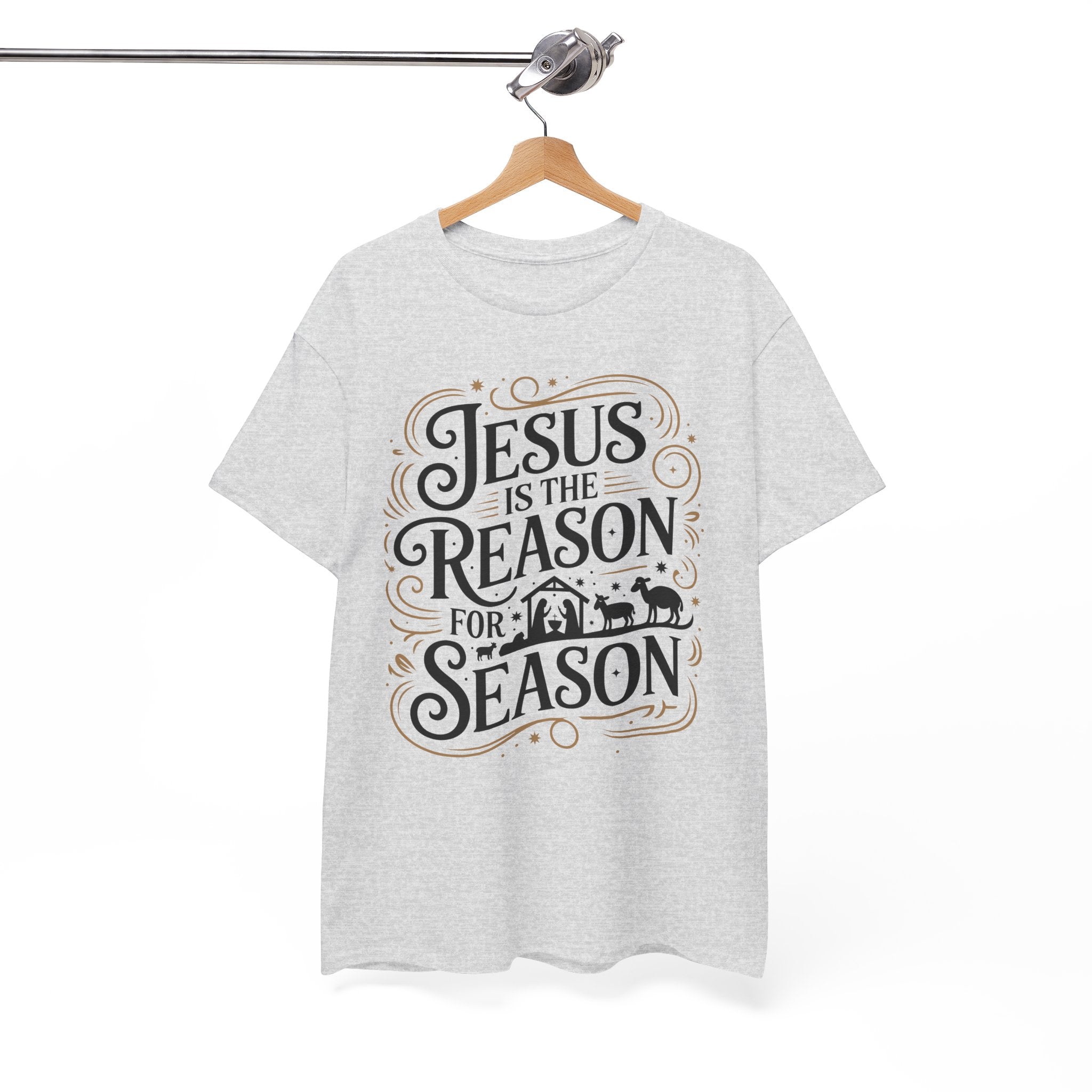 Vintage Gold Frame T-Shirt — Elegant Decorative Flourish Unisex Cotton Tee