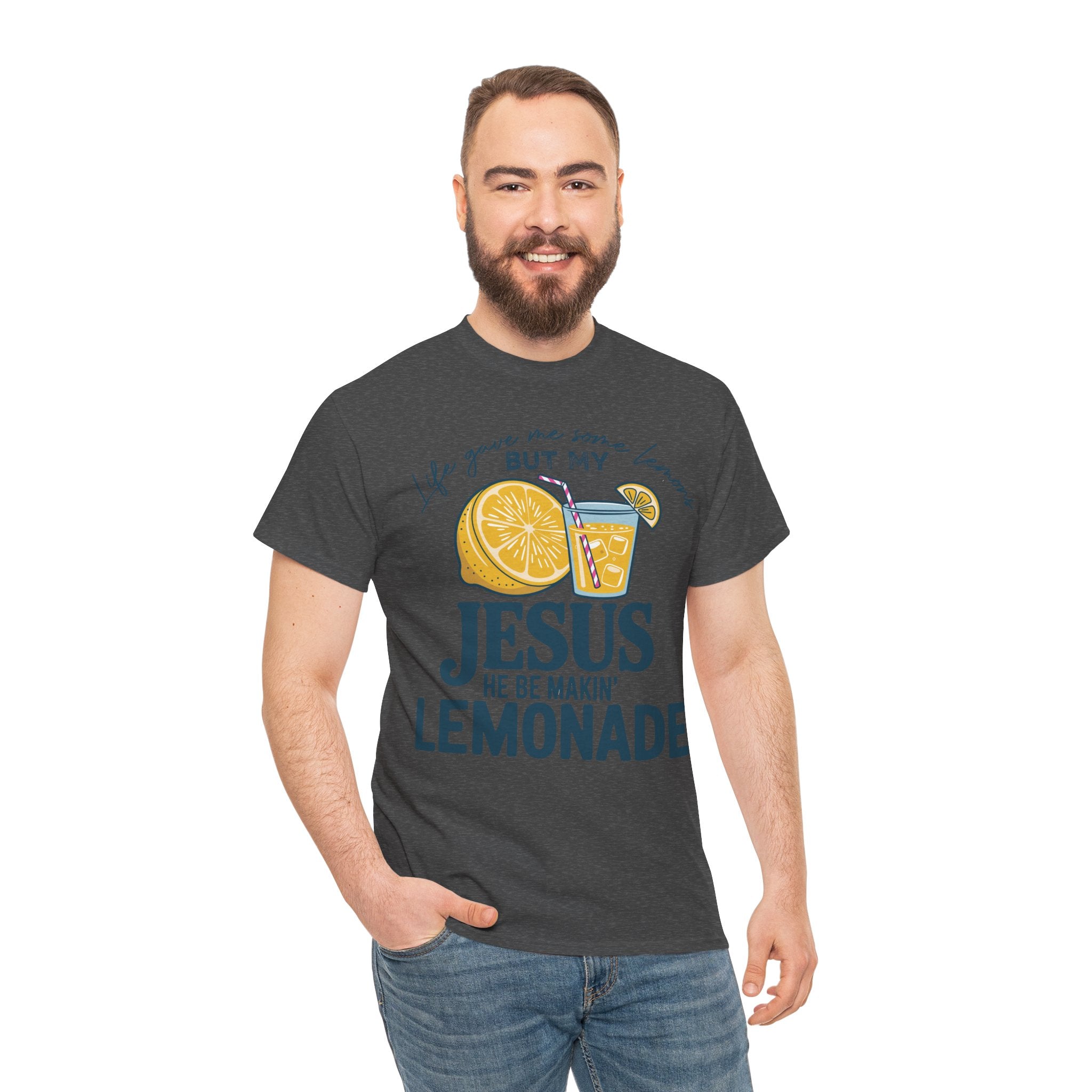 Christian Lemonade T-Shirt — “Life Gave Me Some Lemons but My Jesus He Be Makin’ Lemonade”Unisex Cotton Tee