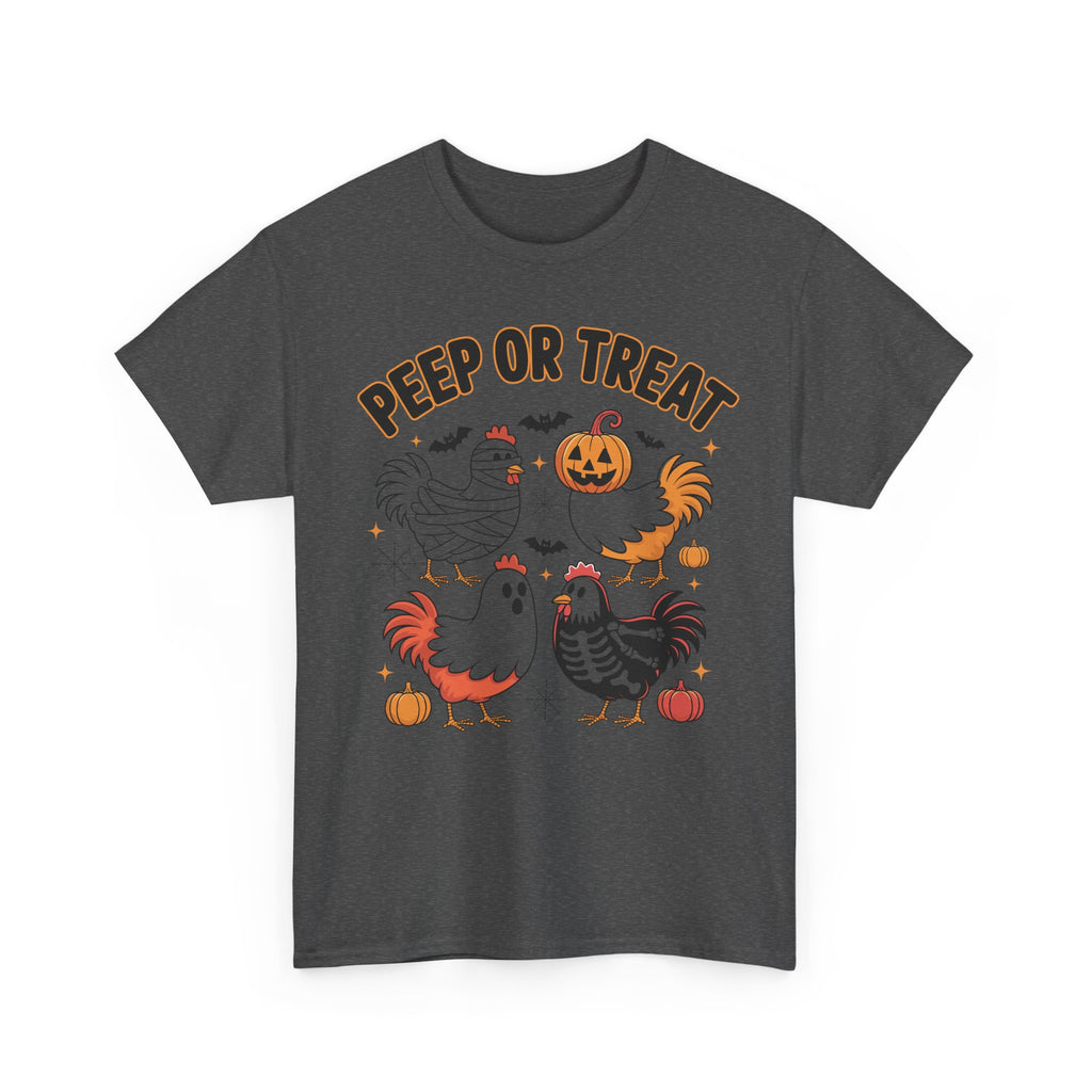Peep or Treat Halloween Unisex Cotton Tee
