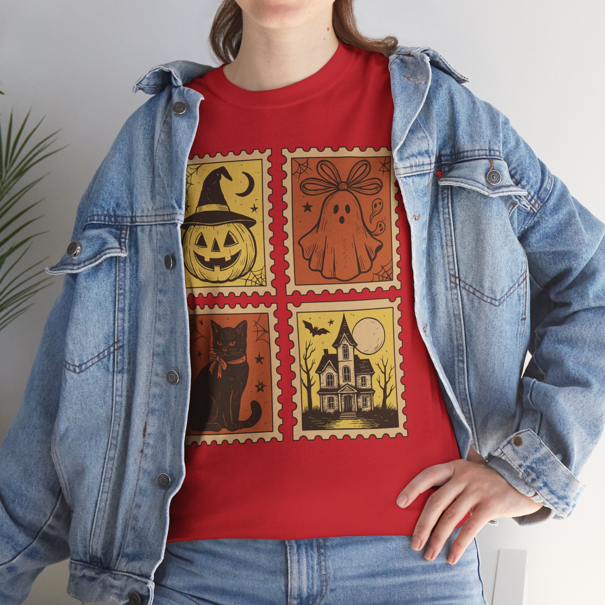Halloween Stamp Collection Unisex Cotton Tee