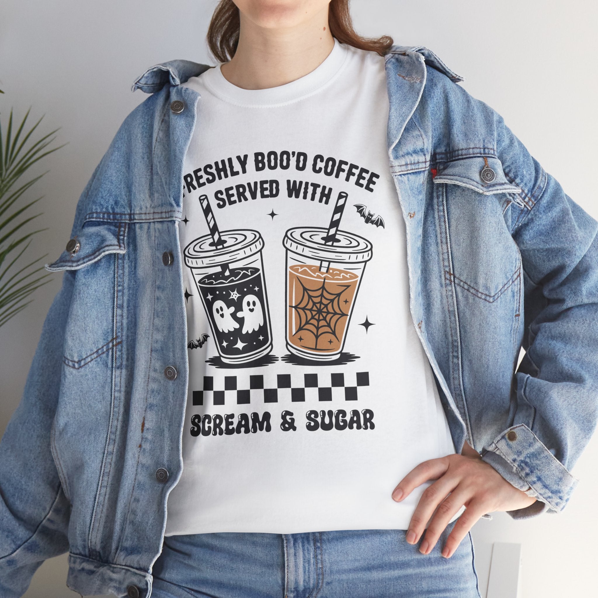 Halloween Iced Coffee Unisex Cotton Tee
