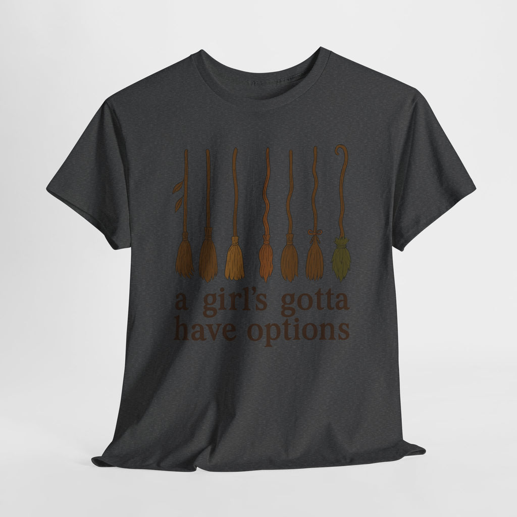Witch Brooms Options Unisex Cotton Tee