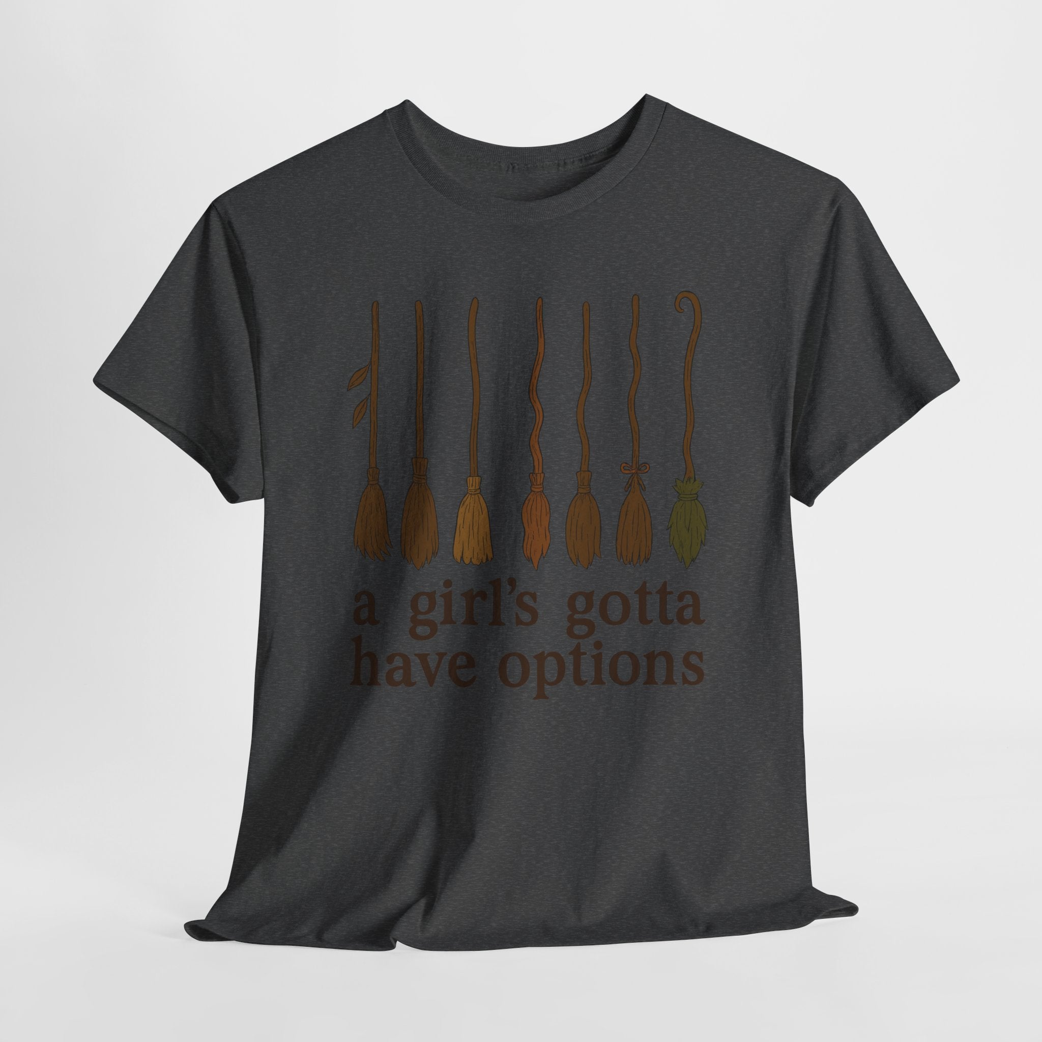 Witch Brooms Options Unisex Cotton Tee