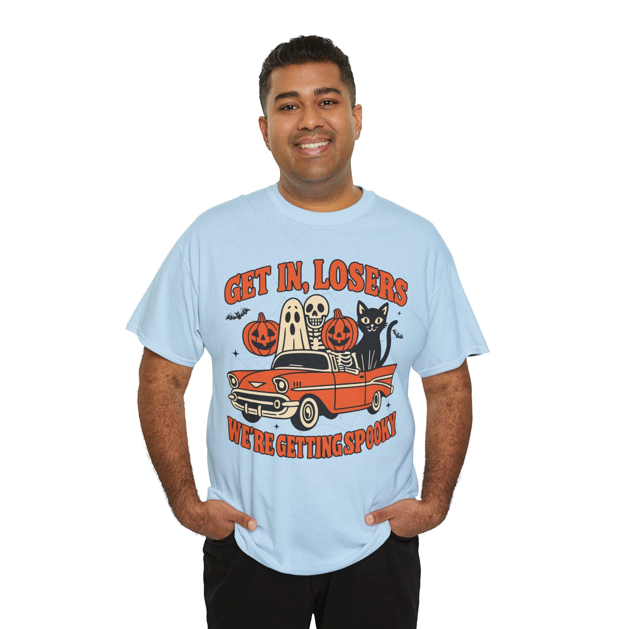 Halloween Skeleton Pumpkin Black Cat Unisex Cotton Tee