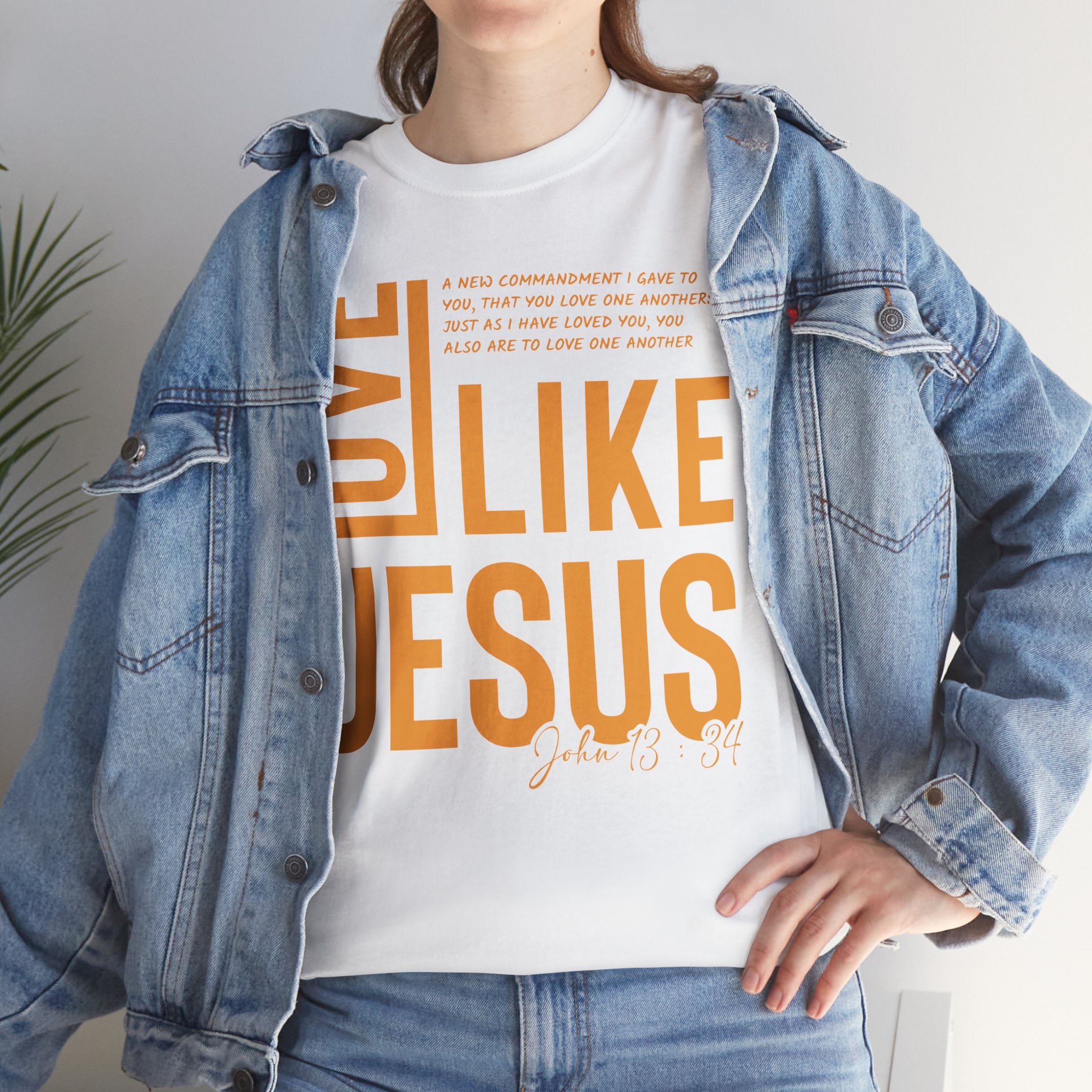 Love Like Jesus T-Shirt — John 13:34 Christian Unisex Cotton Tee