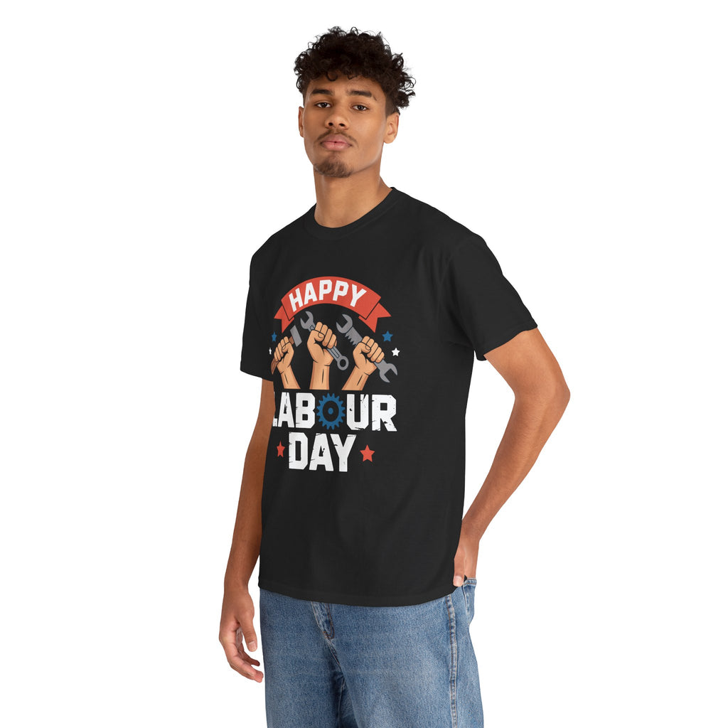 Happy US Labour Day Unisex Heavy Cotton T-Shirt