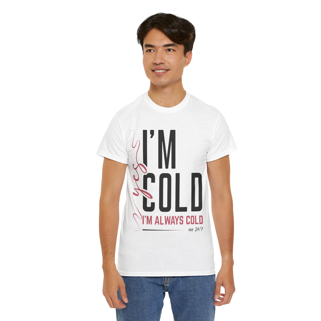 Pink Script Minimalist Unisex Cotton Tee