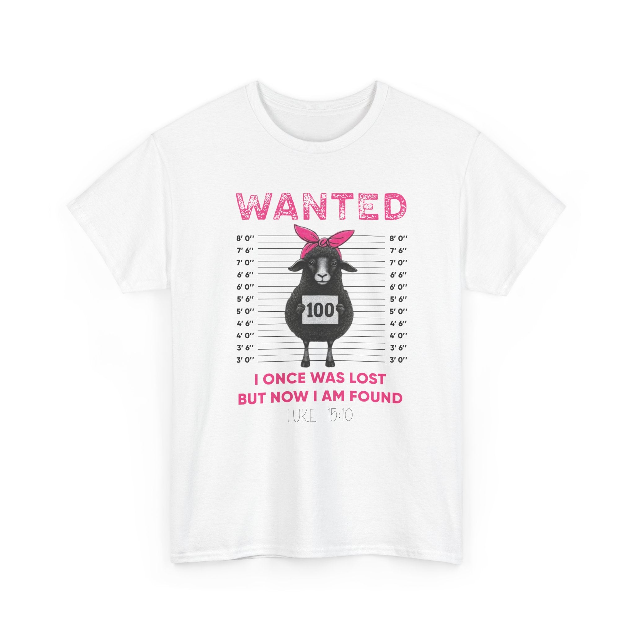 WANTED Black Sheep 'I Once Was Lost But Now I Am Found' Unisex Cotton T-Shirt