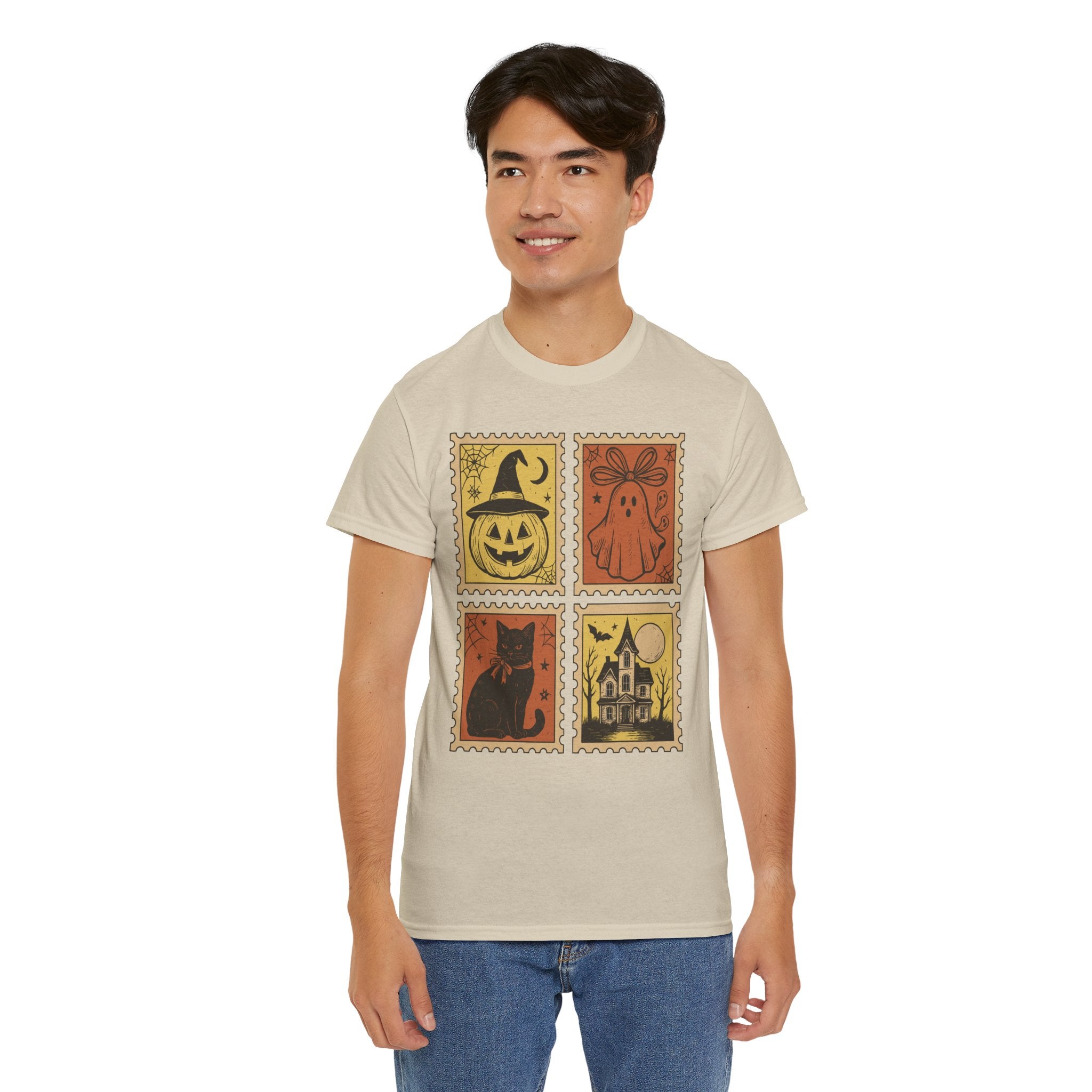 Halloween Stamp Collection Unisex Cotton Tee