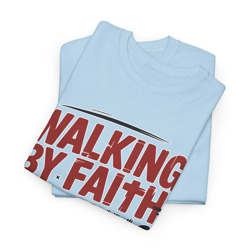 Walking by Faith, Tripping Constantly Unisex Cotton T-Shirt