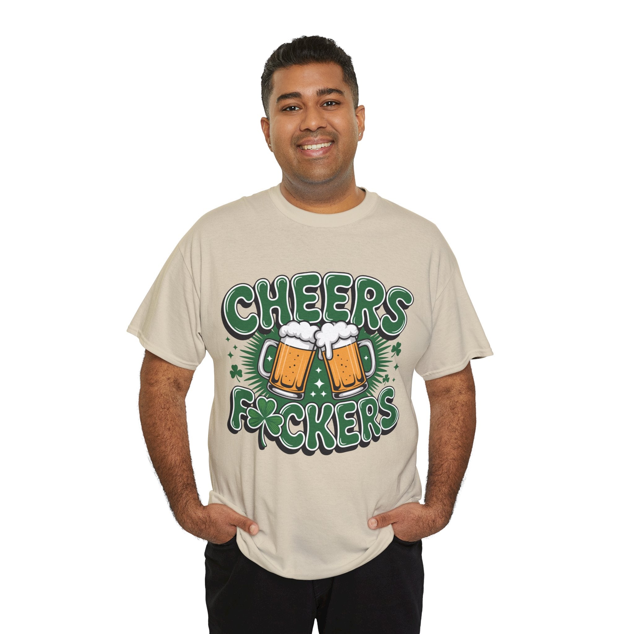 Cheers Fockers Beer Clinking Mugs Unisex Cotton T-Shirt
