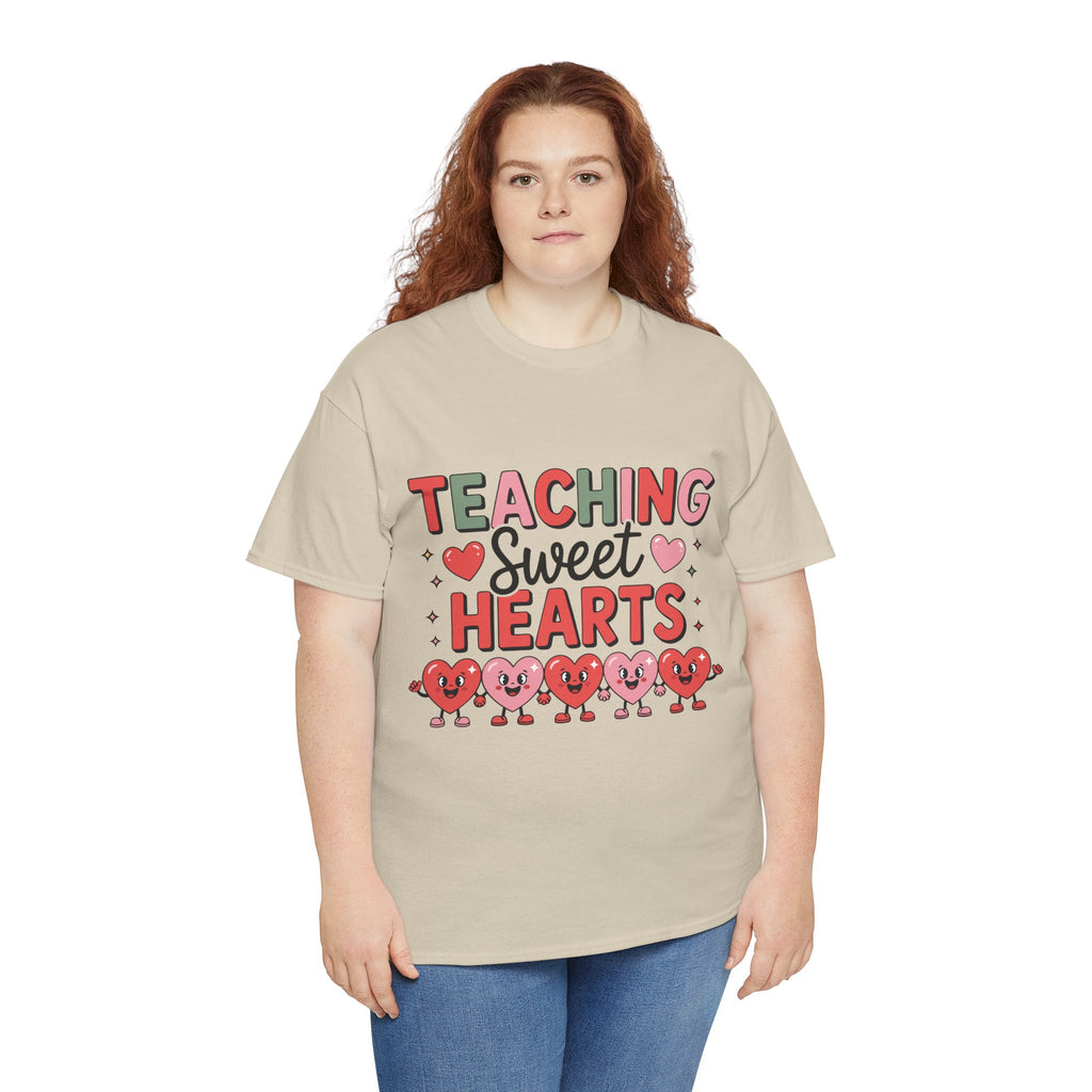 Teaching Sweet Hearts Valentine Teacher Unisex Cotton T-Shirt