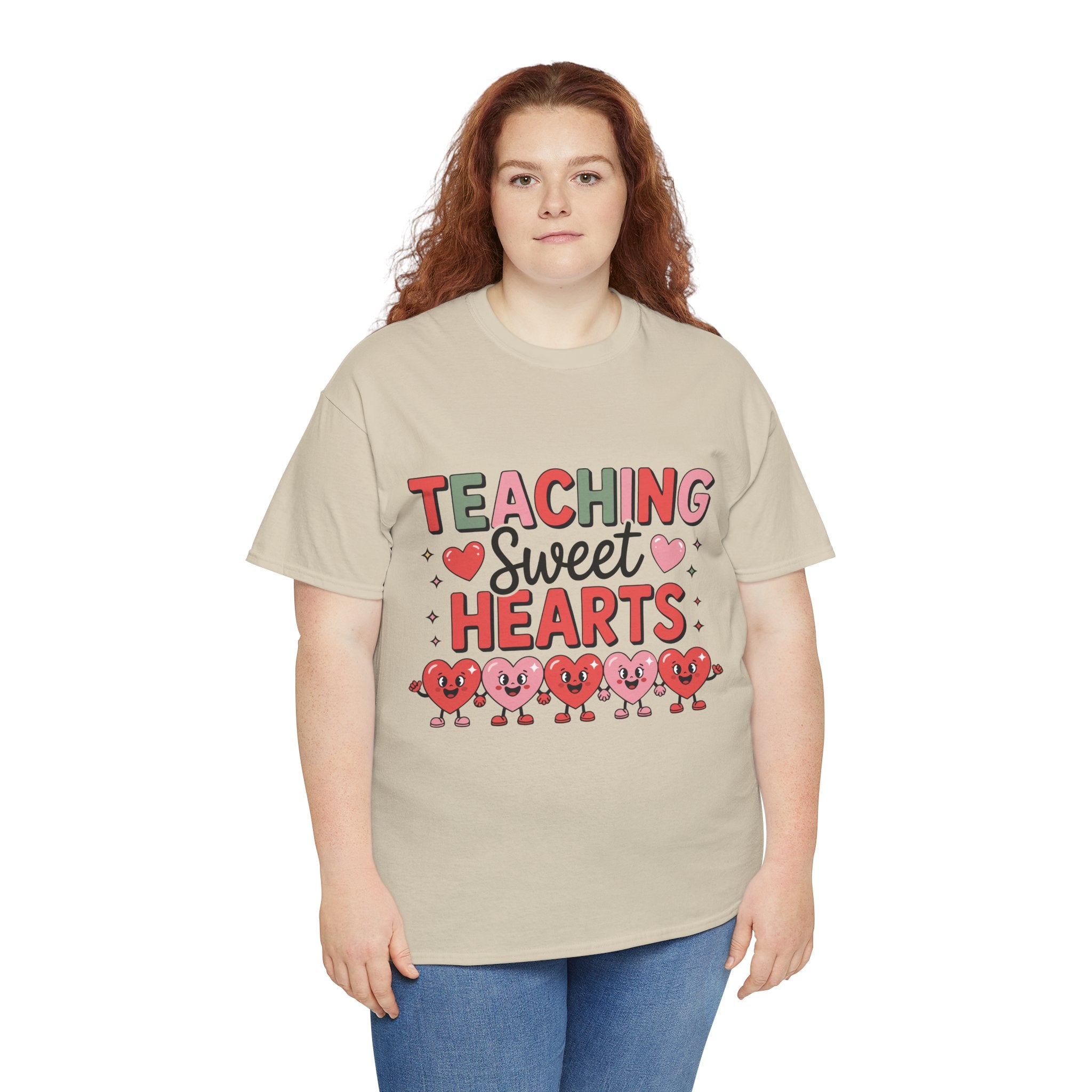 Teaching Sweet Hearts Valentine Teacher Unisex Cotton T-Shirt