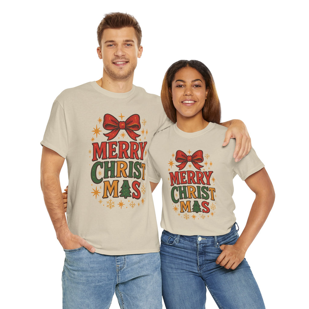 Merry Christmas Unisex Cotton Tee