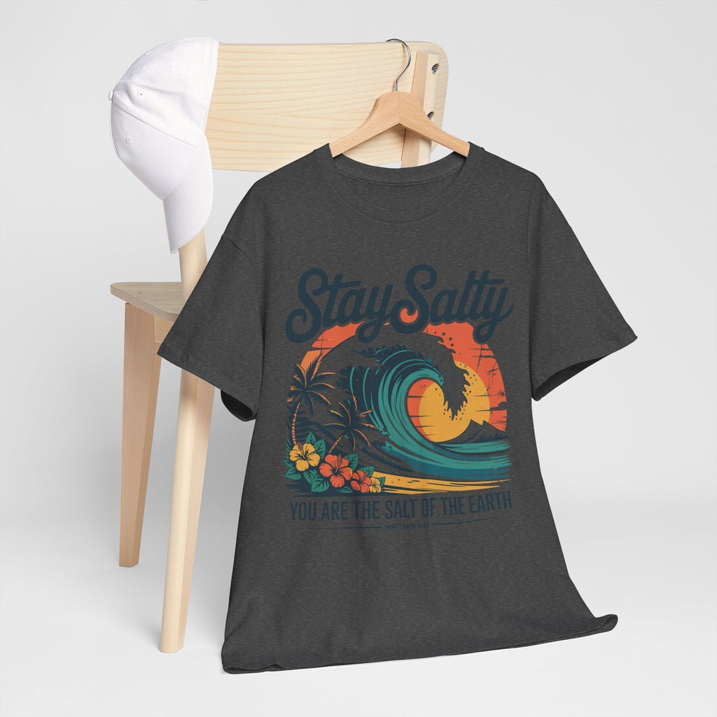 Stay Salty Beach Tee — "You are the salt of the earth (Matthew 5:13)"Unisex Cotton Tee