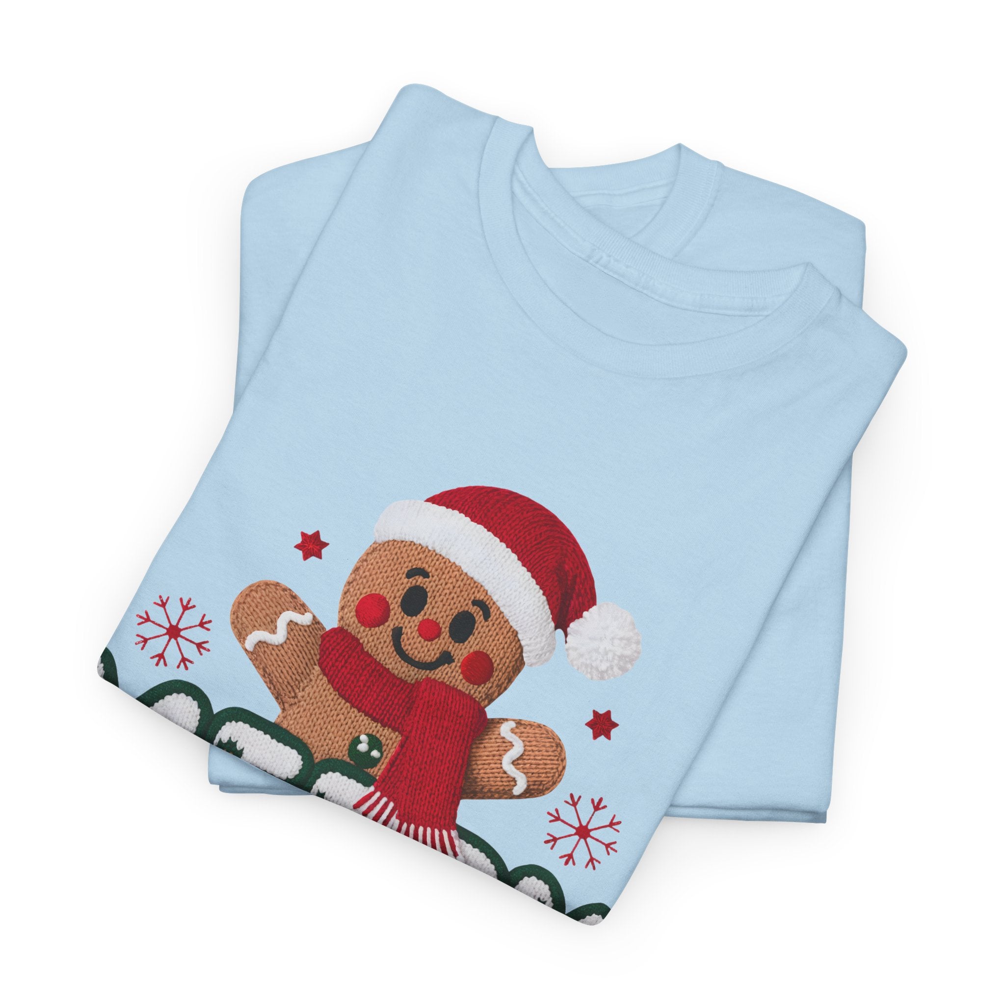 Gingerbread Santa 'Merry Christmas' Unisex Cotton Tee T-Shirt
