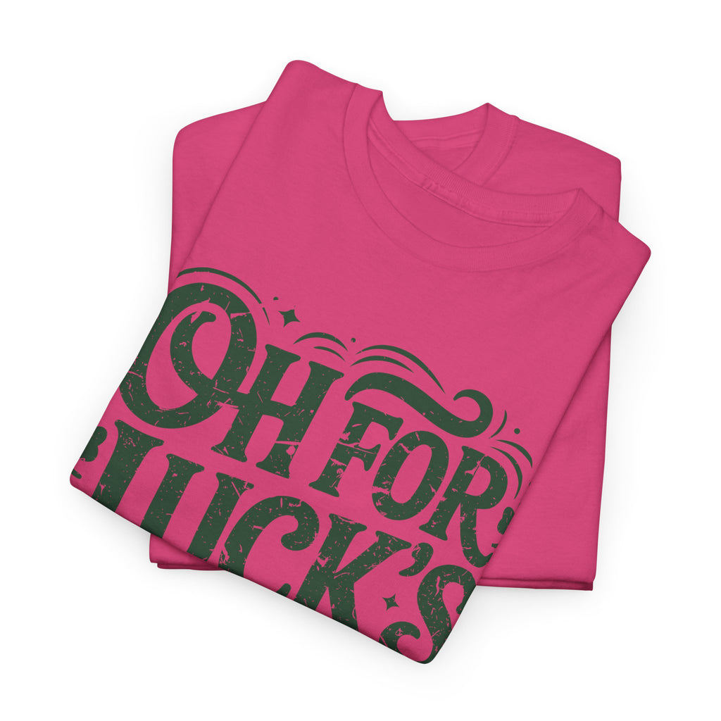 Oh for Luck's Sake Shamrock Unisex Cotton Tee