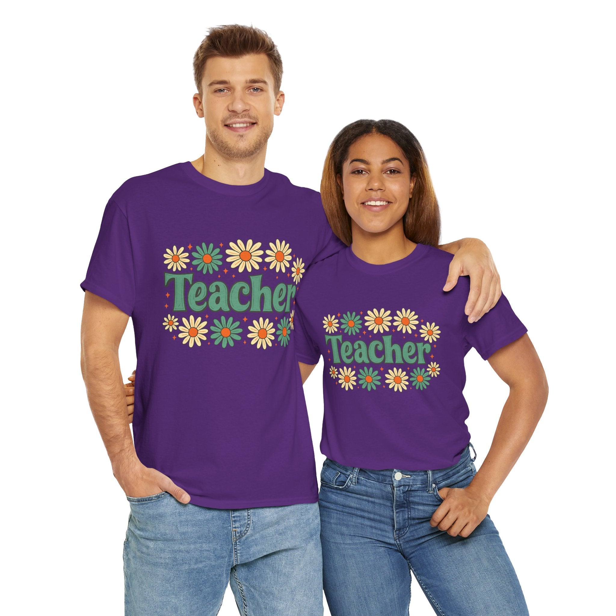 Floral Teacher Tee - Perfect Gift for Educators