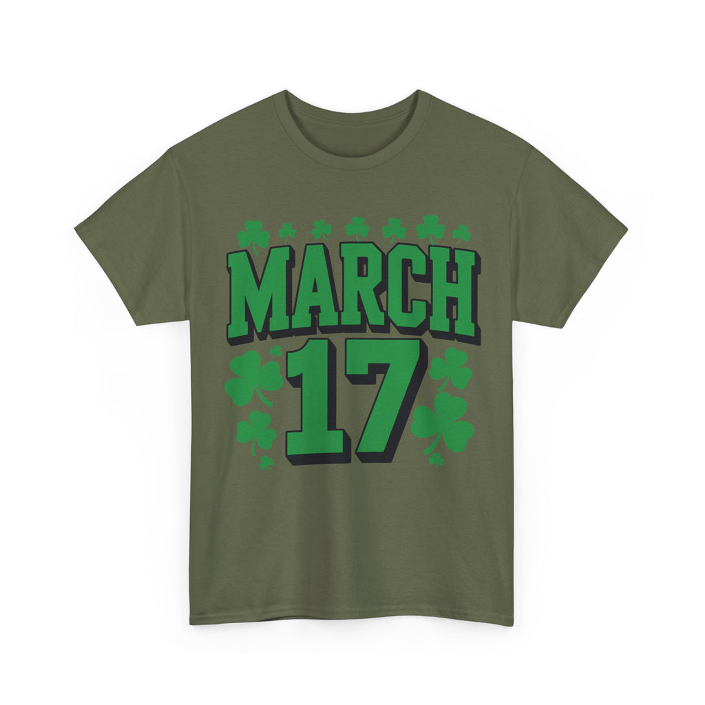 St. Patrick’s Day March 17 Shamrock Unisex Cotton T‑Shirt