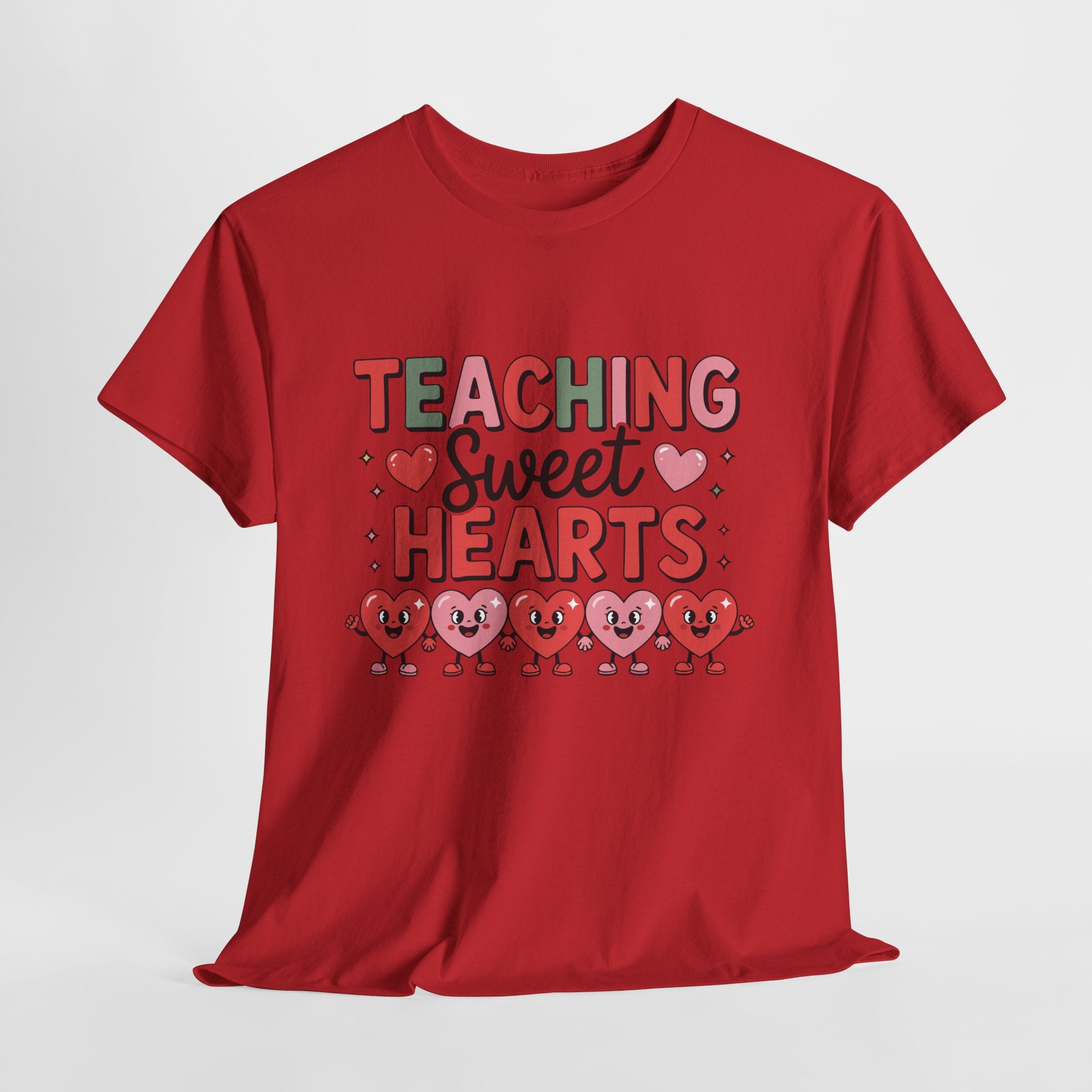 Teaching Sweet Hearts Valentine Teacher Unisex Cotton T-Shirt