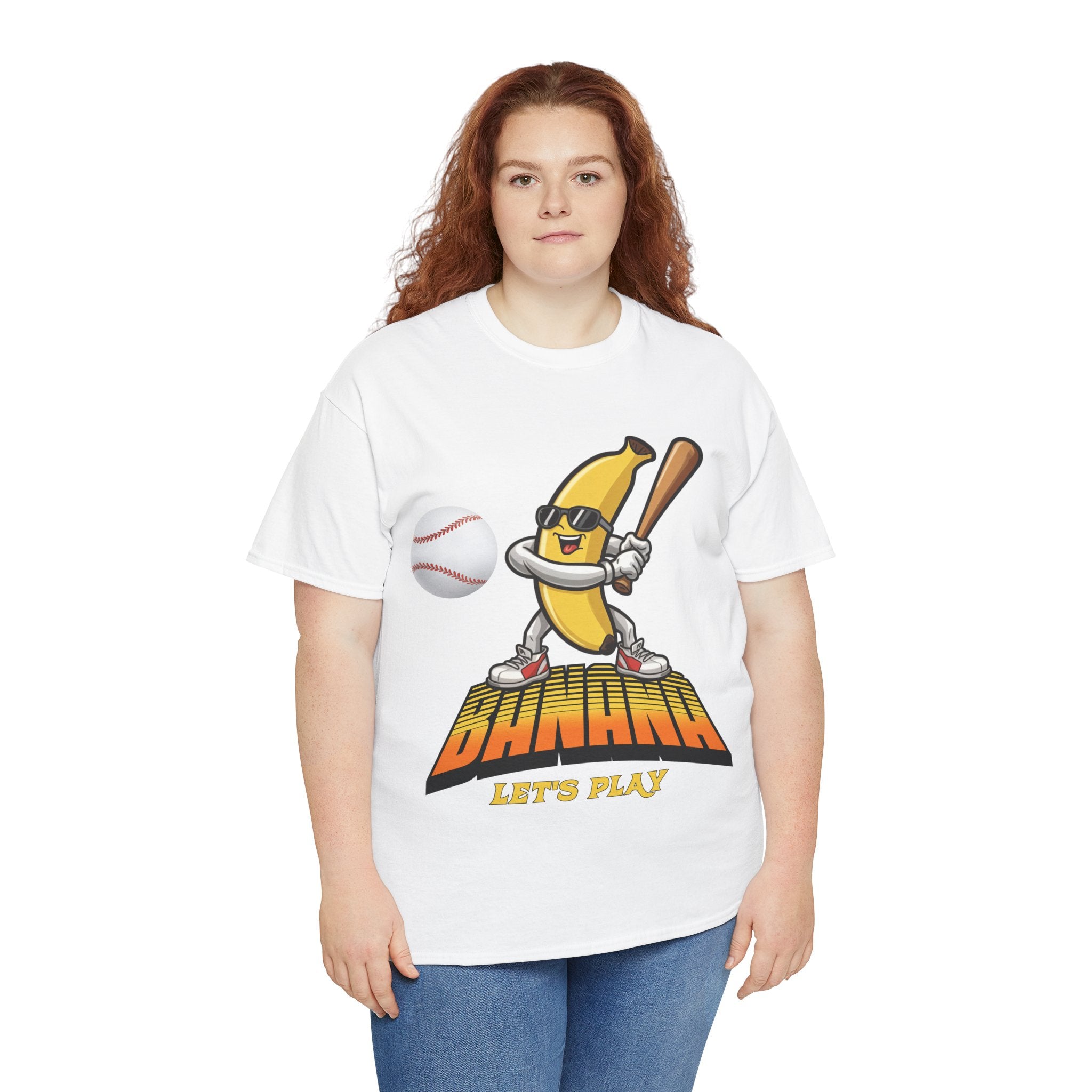 Banana Playing Baseball Tee