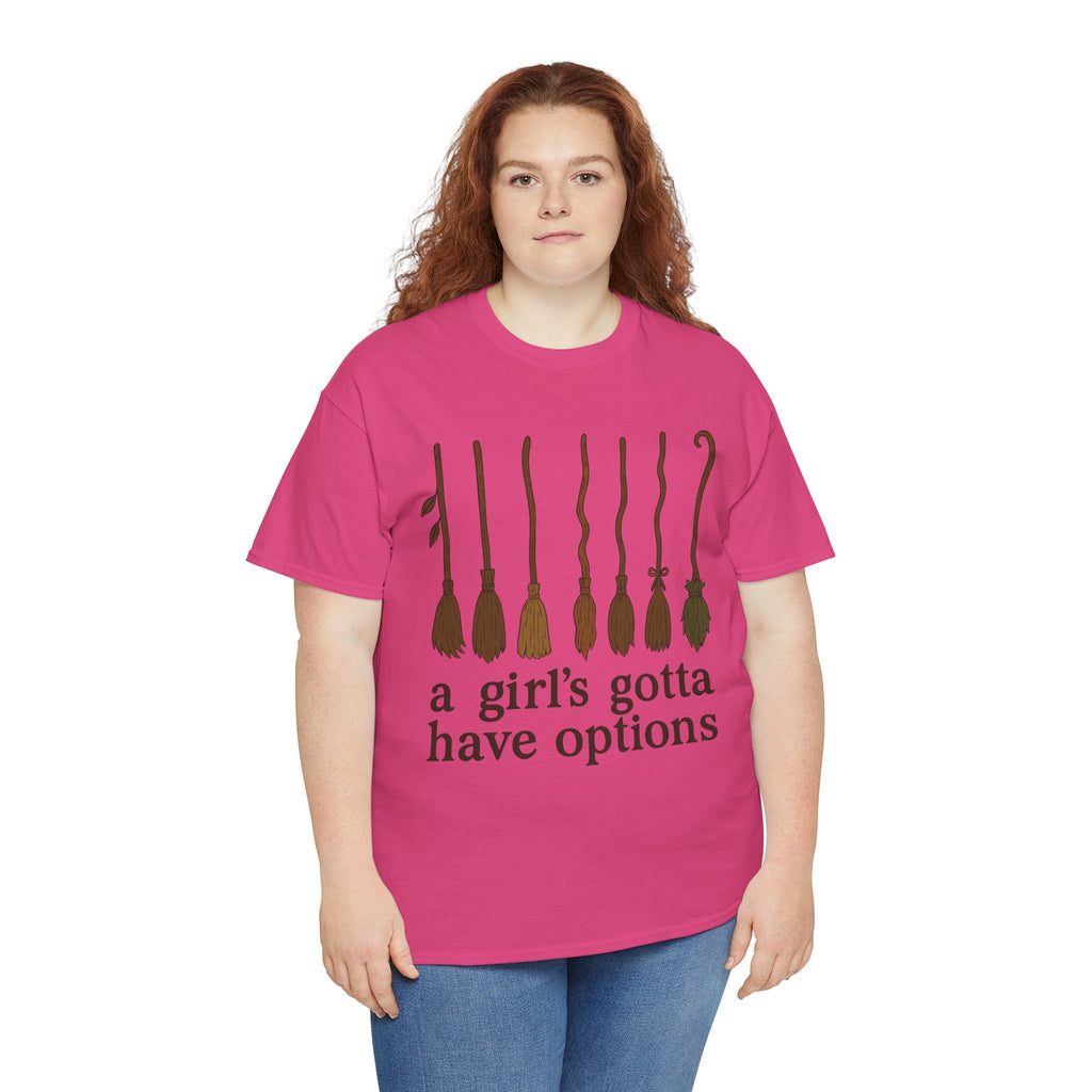 Witch Brooms Options Unisex Cotton Tee