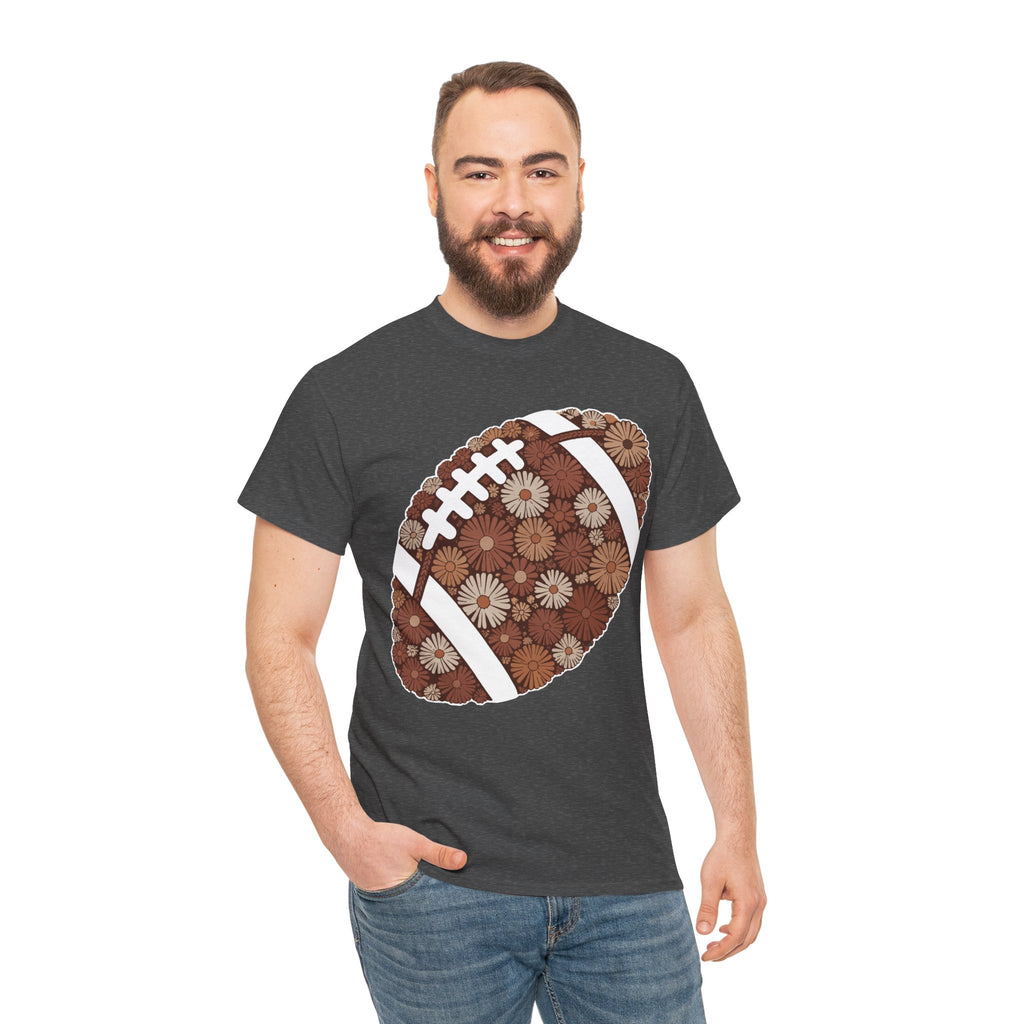 Game Day Touch Down Football Tee — Helmets, Flags & Cheer Icons Unisex Cotton Tee
