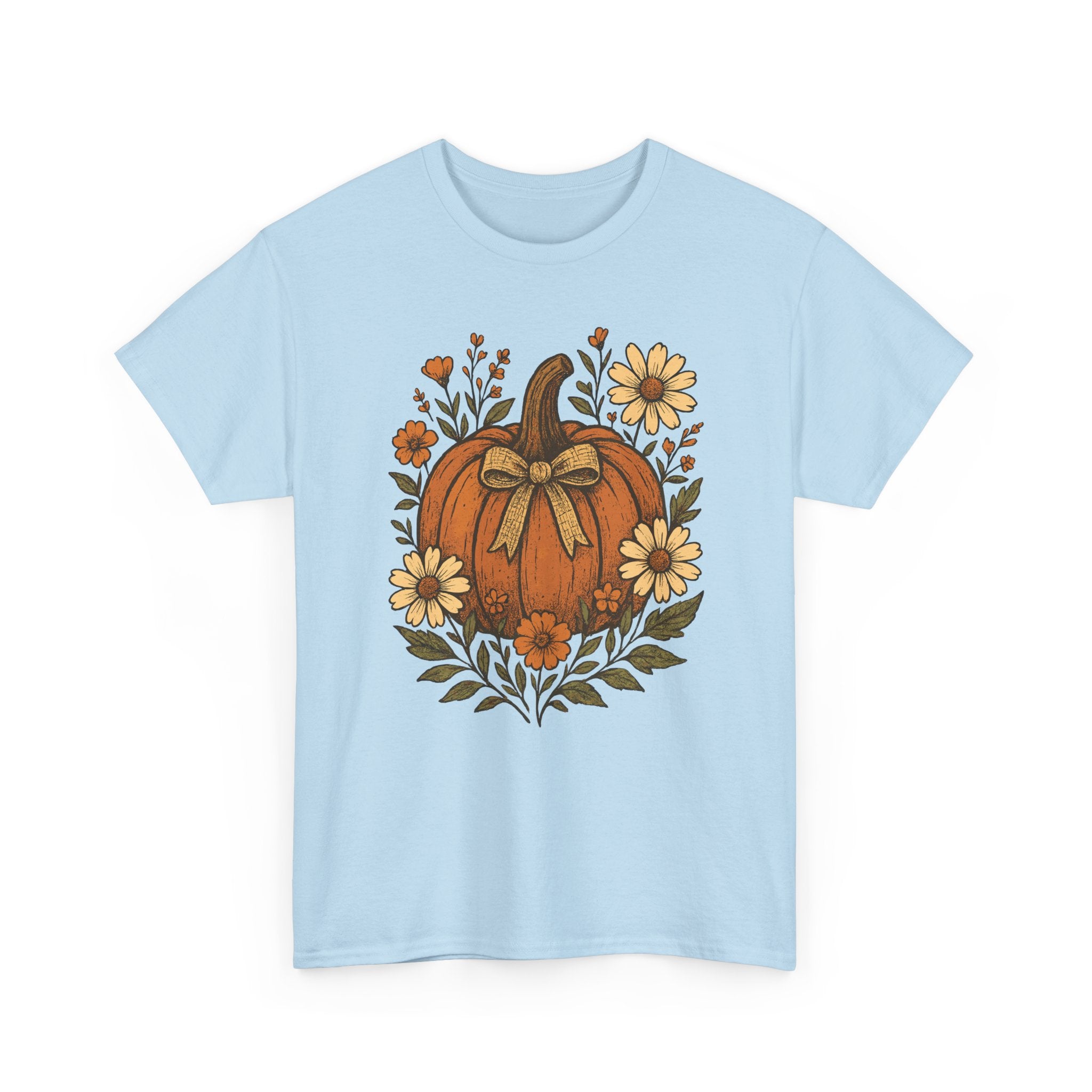 Pumpkin Daisy Unisex Cotton Tee