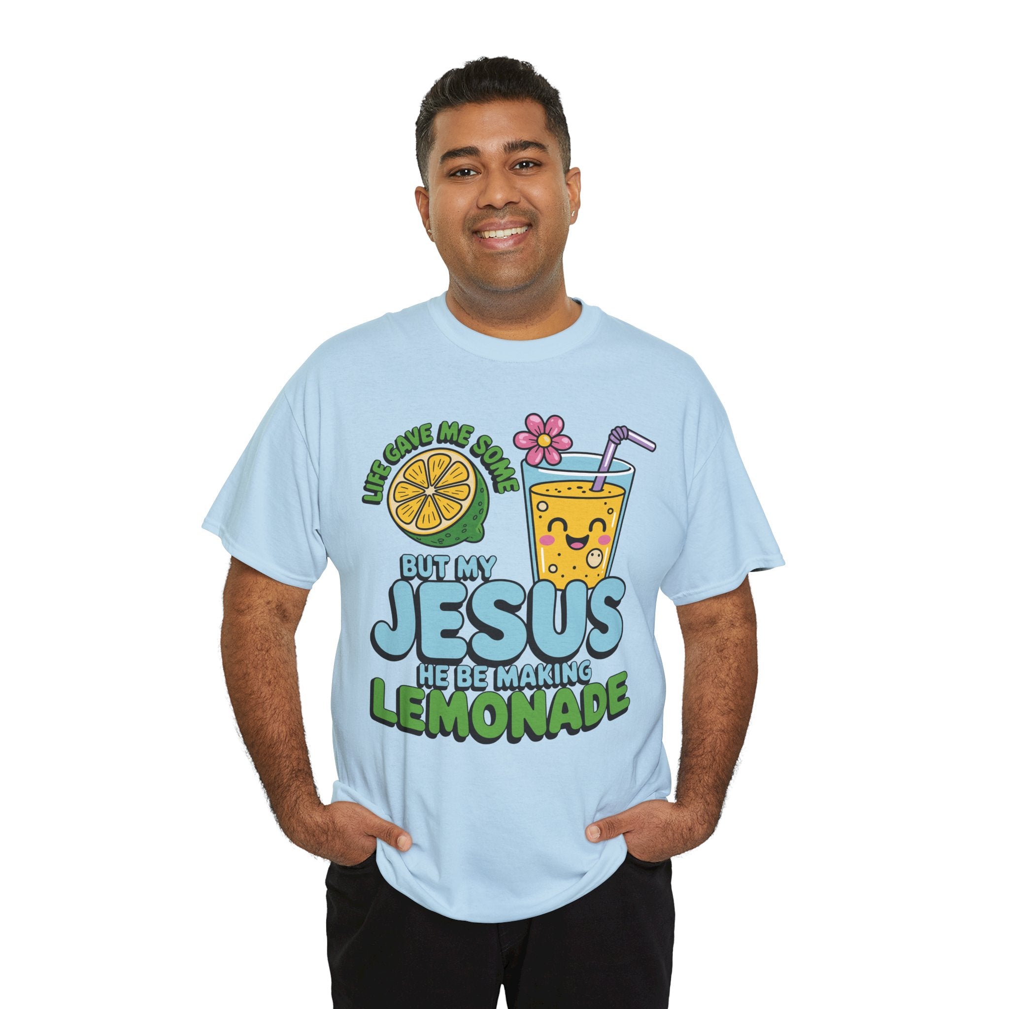 Christian Lemonade T‑Shirt — "Life Gave Me Some Lemons, My Jesus Makes Lemonade"Unisex Cotton Tee