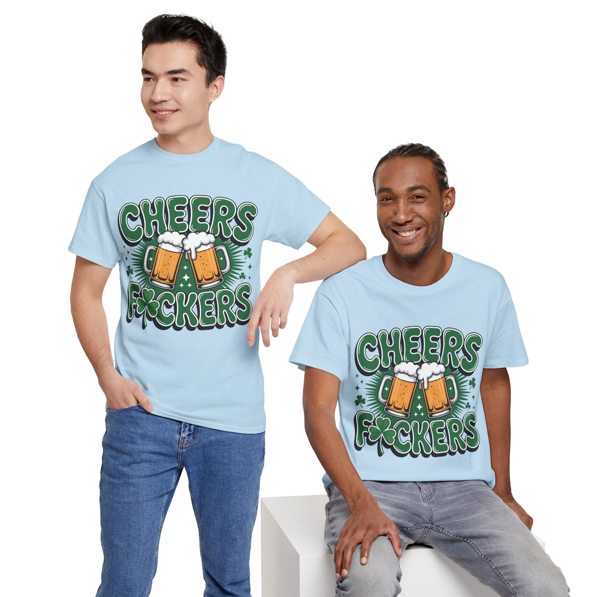 Cheers Fockers Beer Clinking Mugs Unisex Cotton T-Shirt