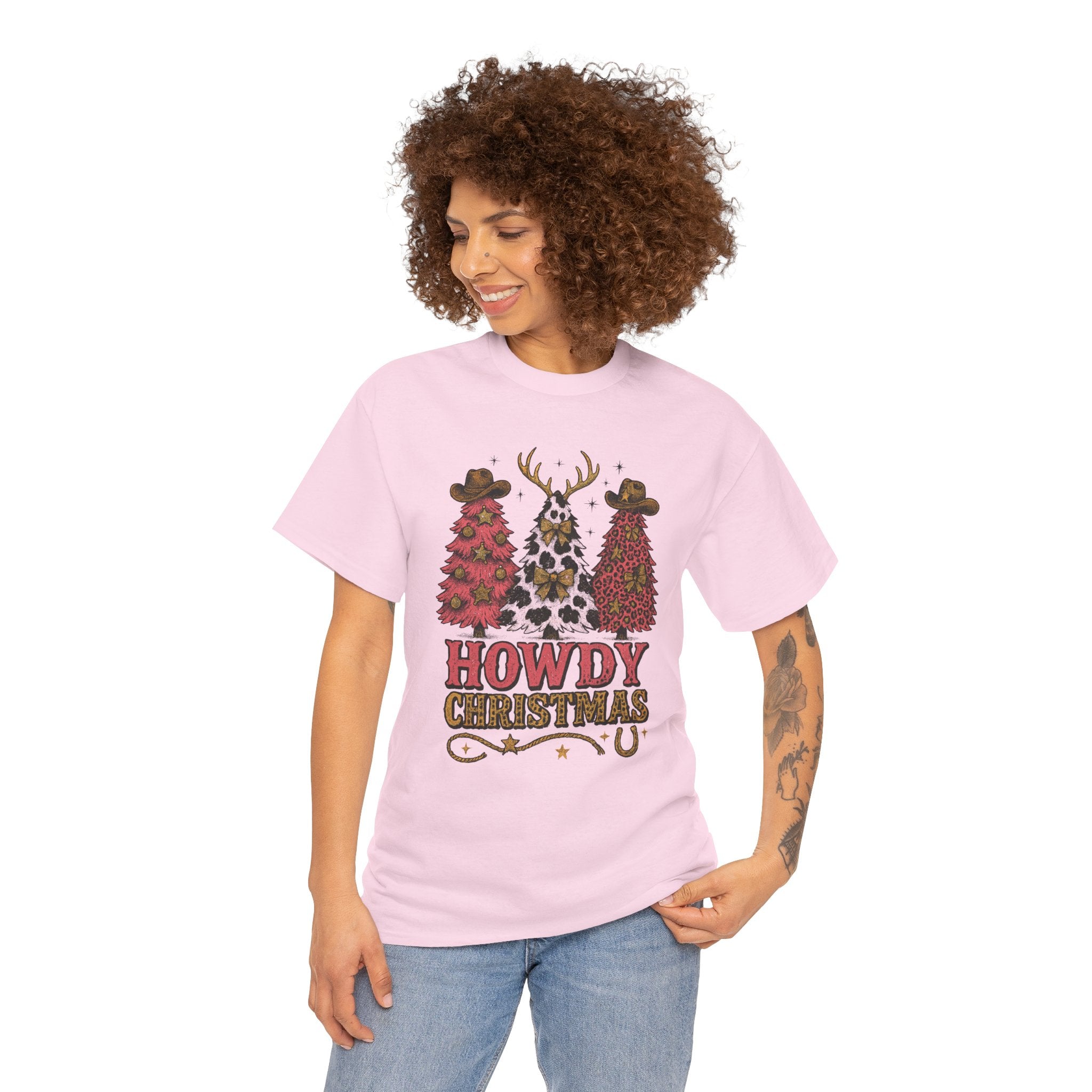 Western Christmas Unisex Cotton Tee