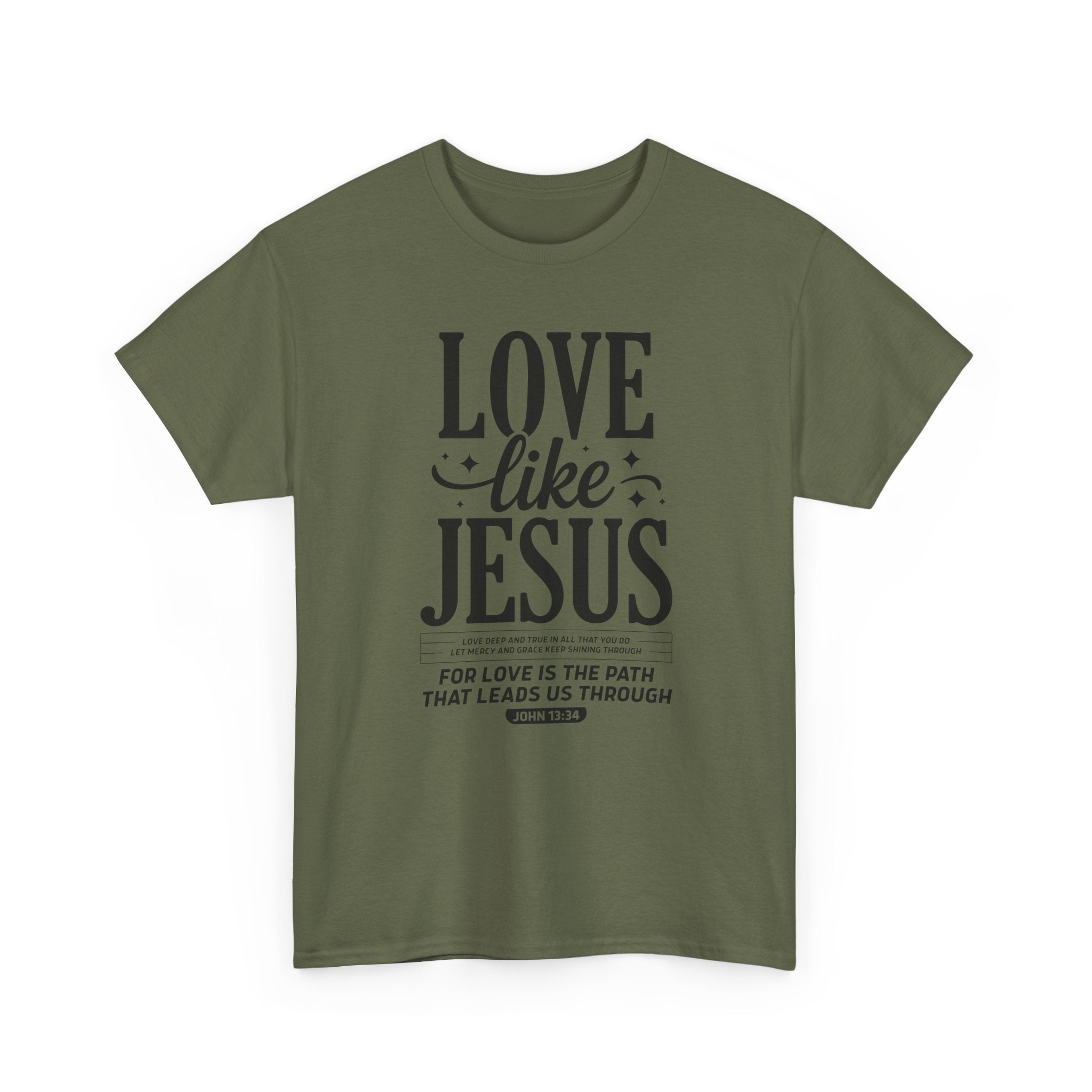 Love Like Jesus Tee — John 13:34 Faith-Inspired Christian Unisex Cotton T-Shirt