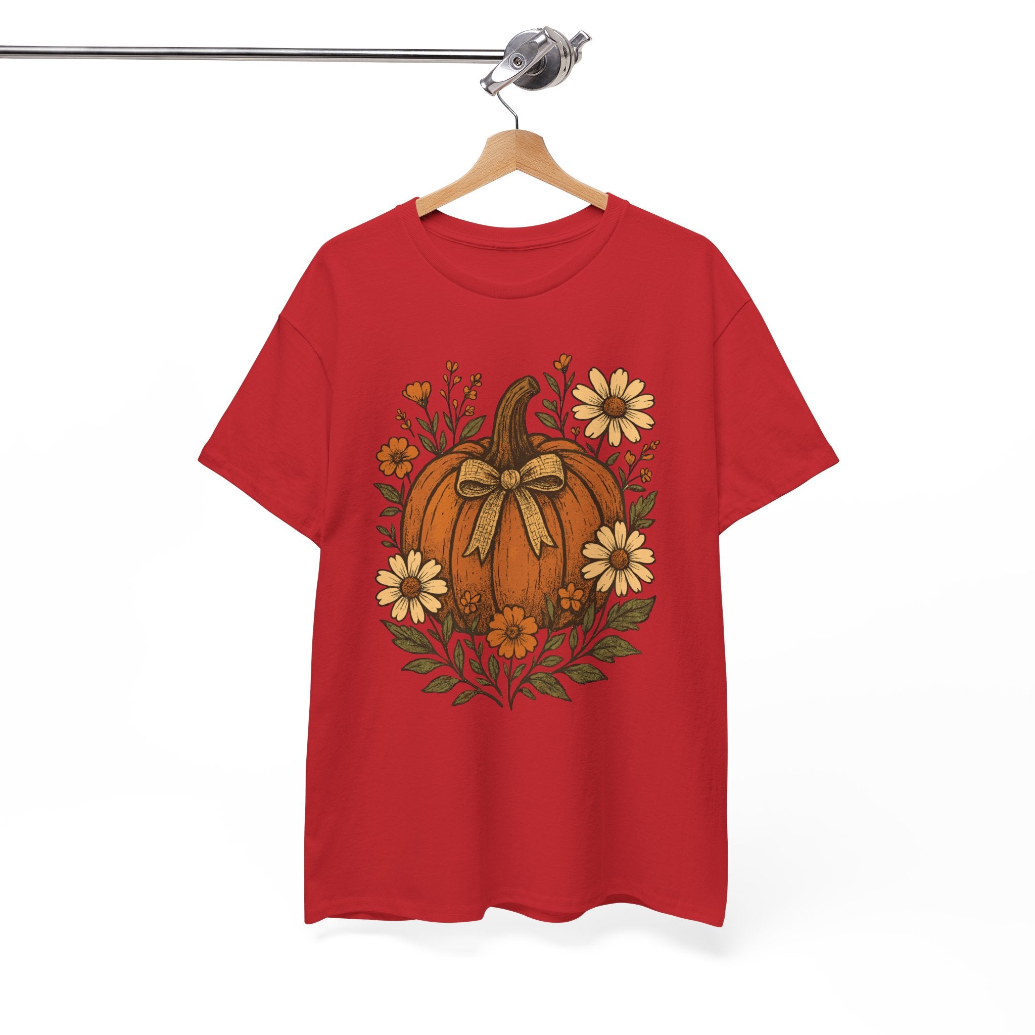 Pumpkin Daisy Unisex Cotton Tee