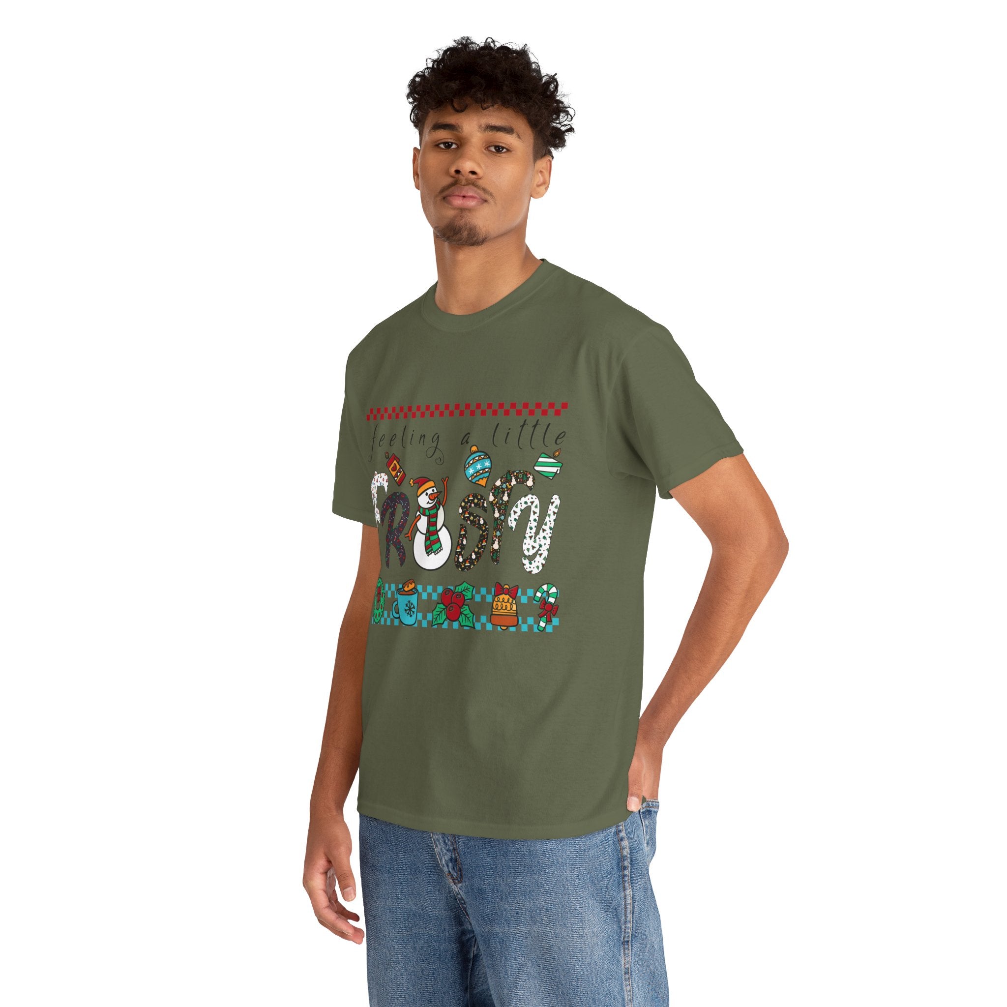 Christmas Frosty Unisex Cotton Tee