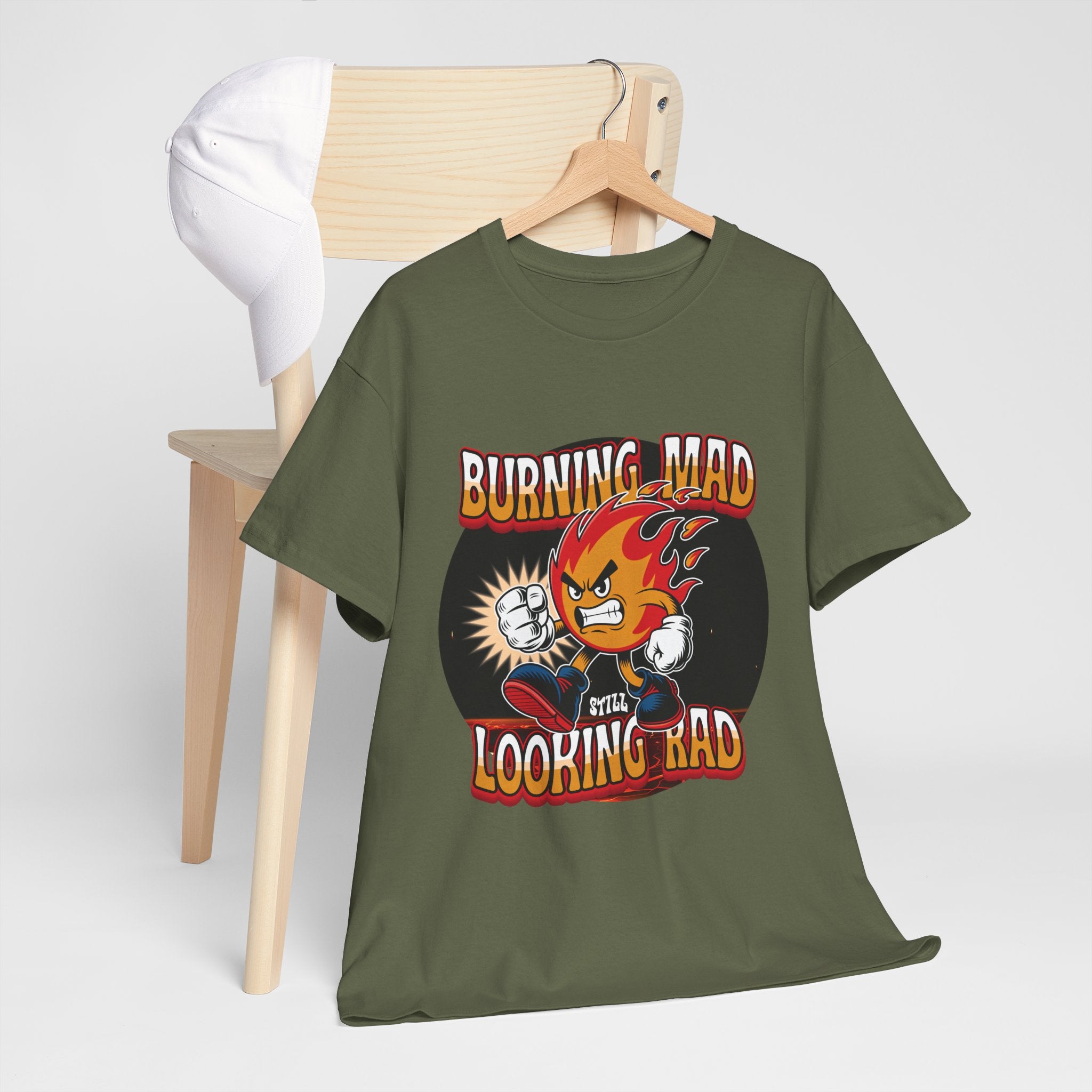 Burning Mad Looking Rad Unisex Tee