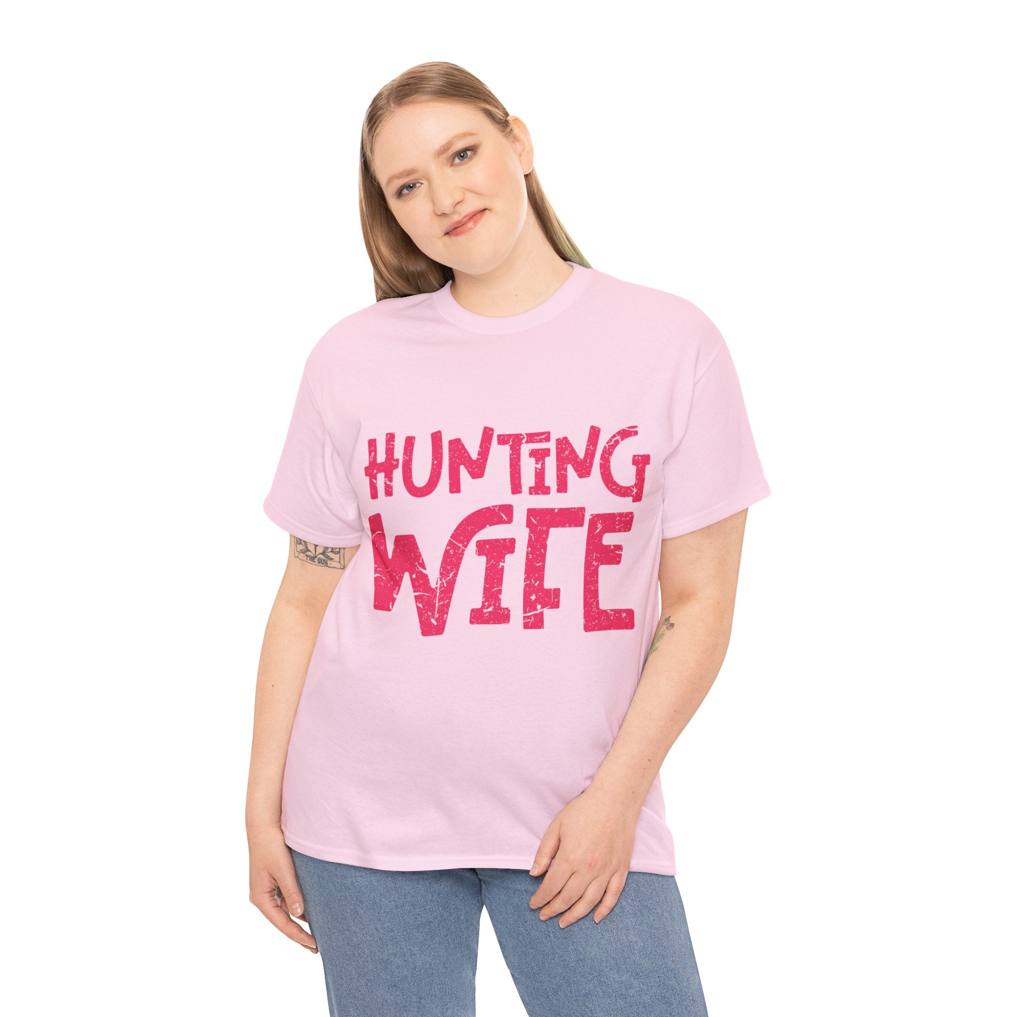 Hunting Season Vintage Badge T-Shirt — Rugged Orange Hunting Unisex Cotton Tee