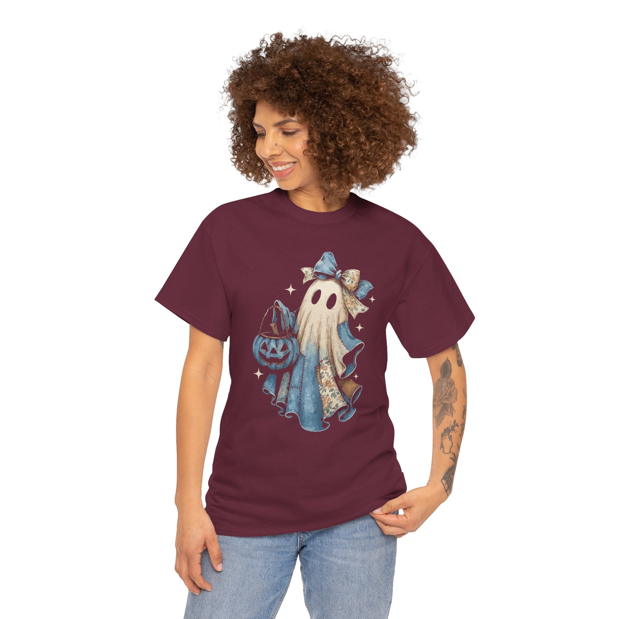 Ghost Halloween Unisex Cotton Tee